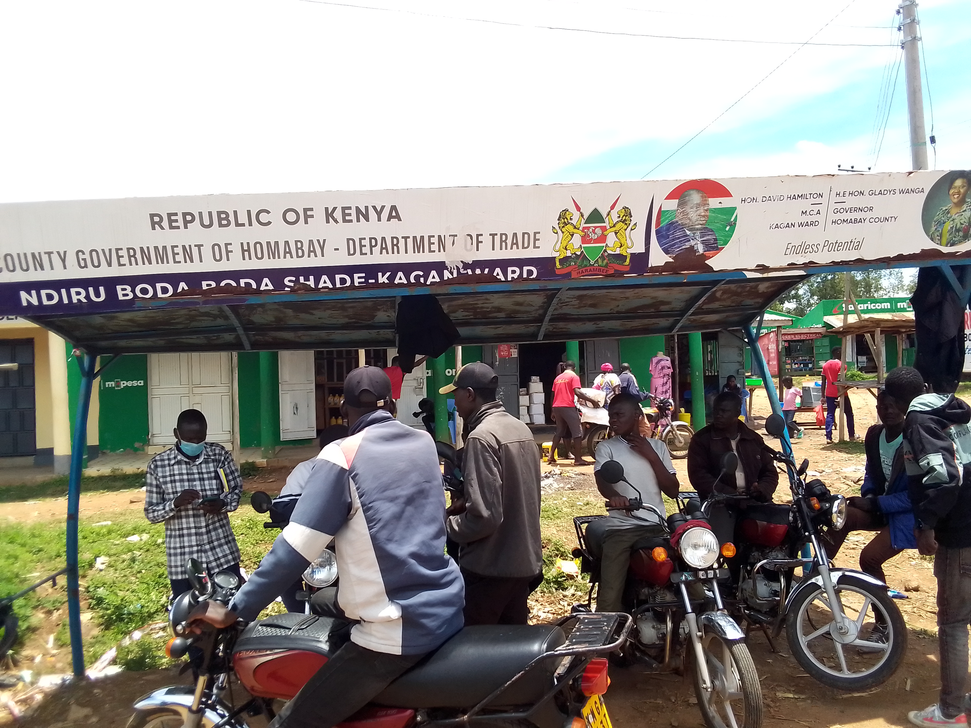Ndiru bodaboda shade