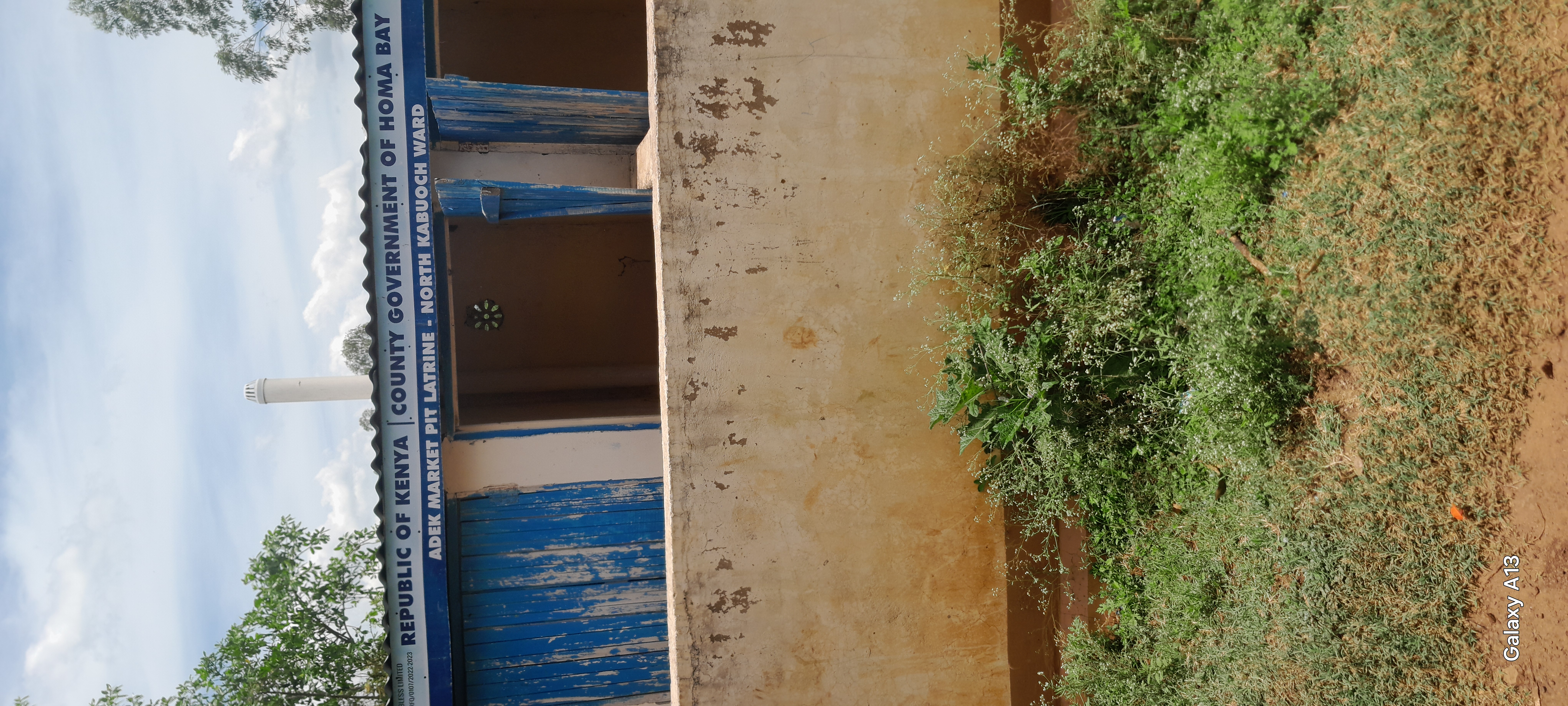 Adek market pit latrine