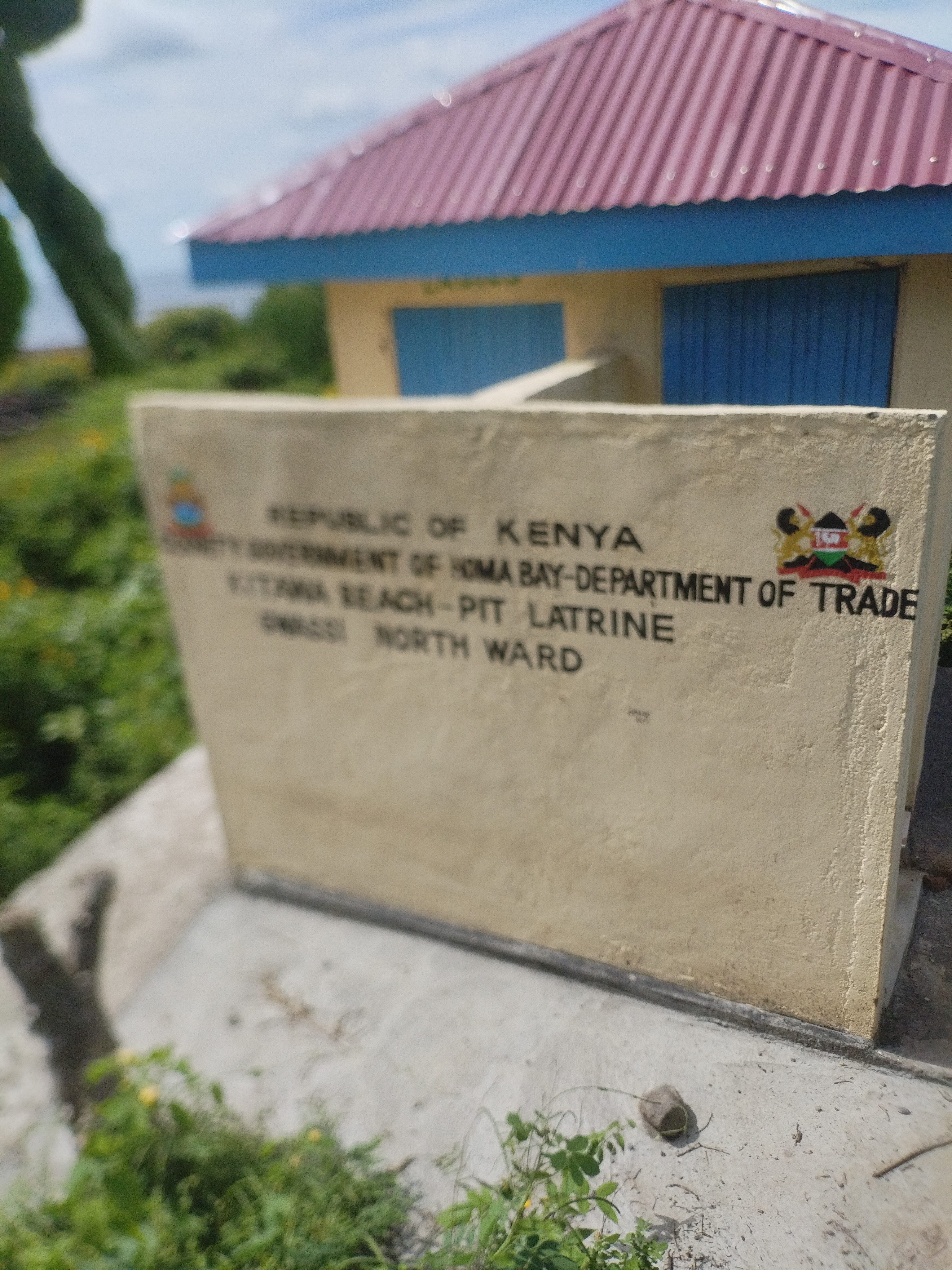 Kitawa beach 2- door pit latrine