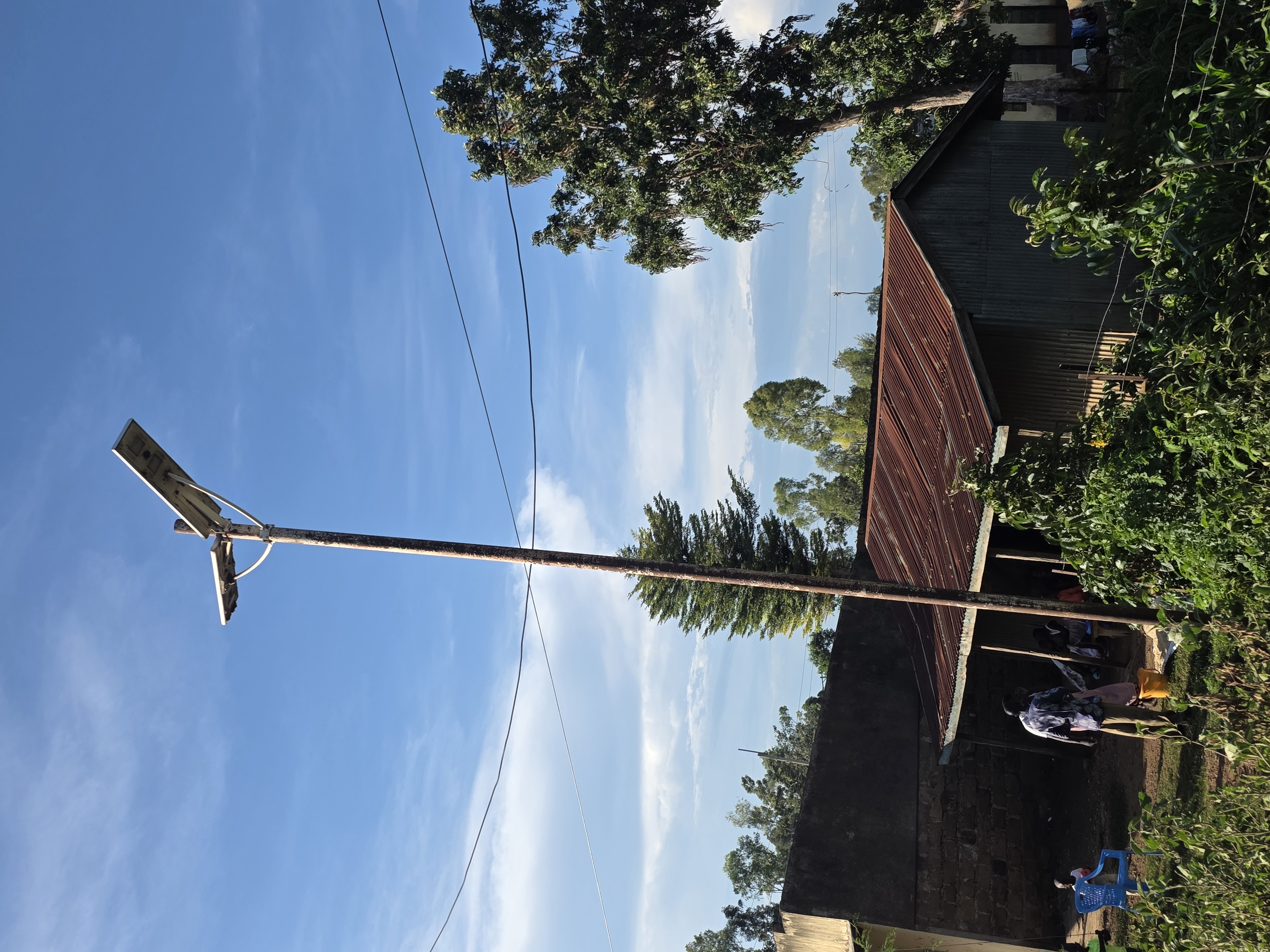 INSTALATION OF SOLAR LIGHT AT AROS MARKET