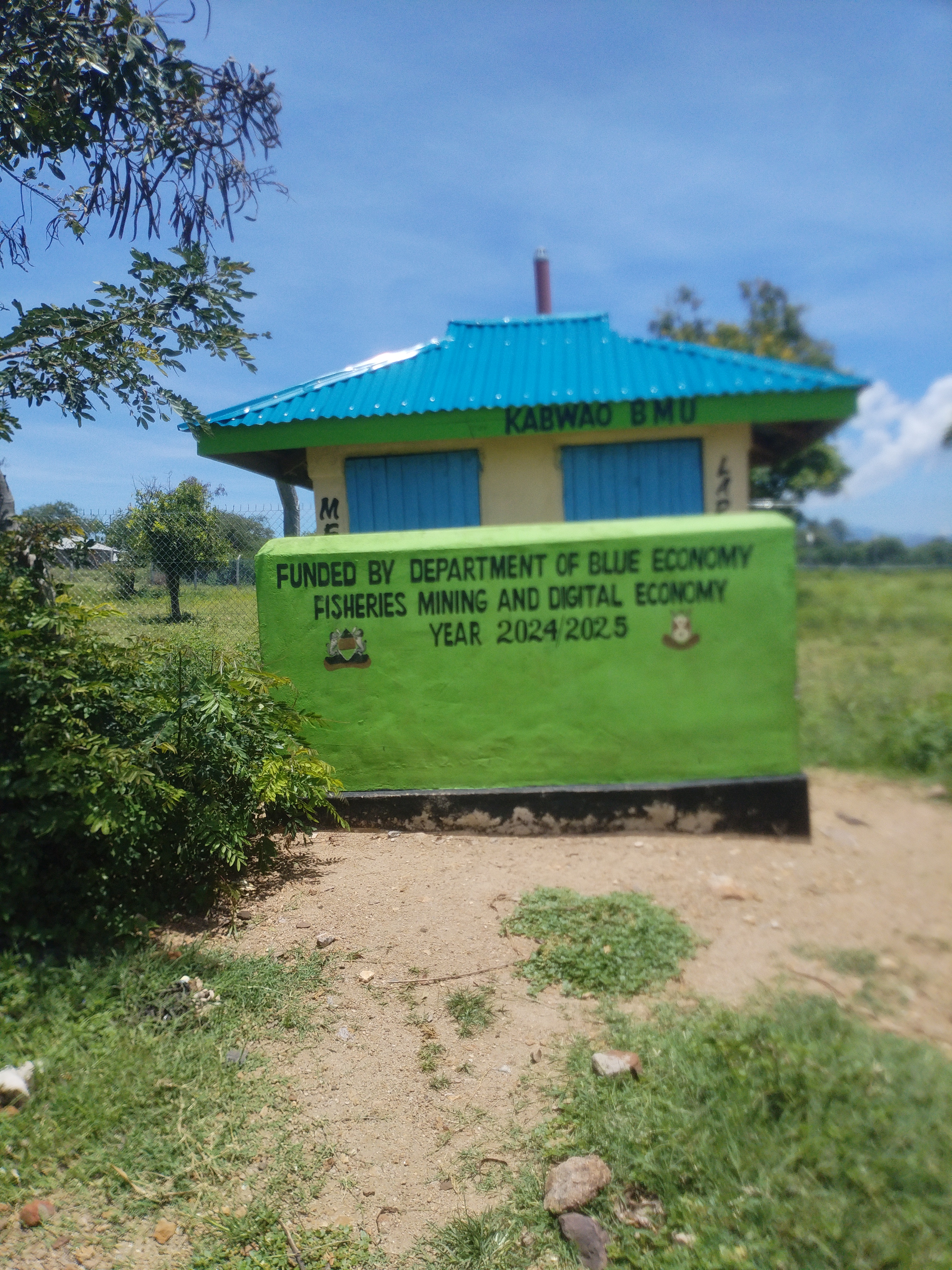Kabwao beach pit latrine
