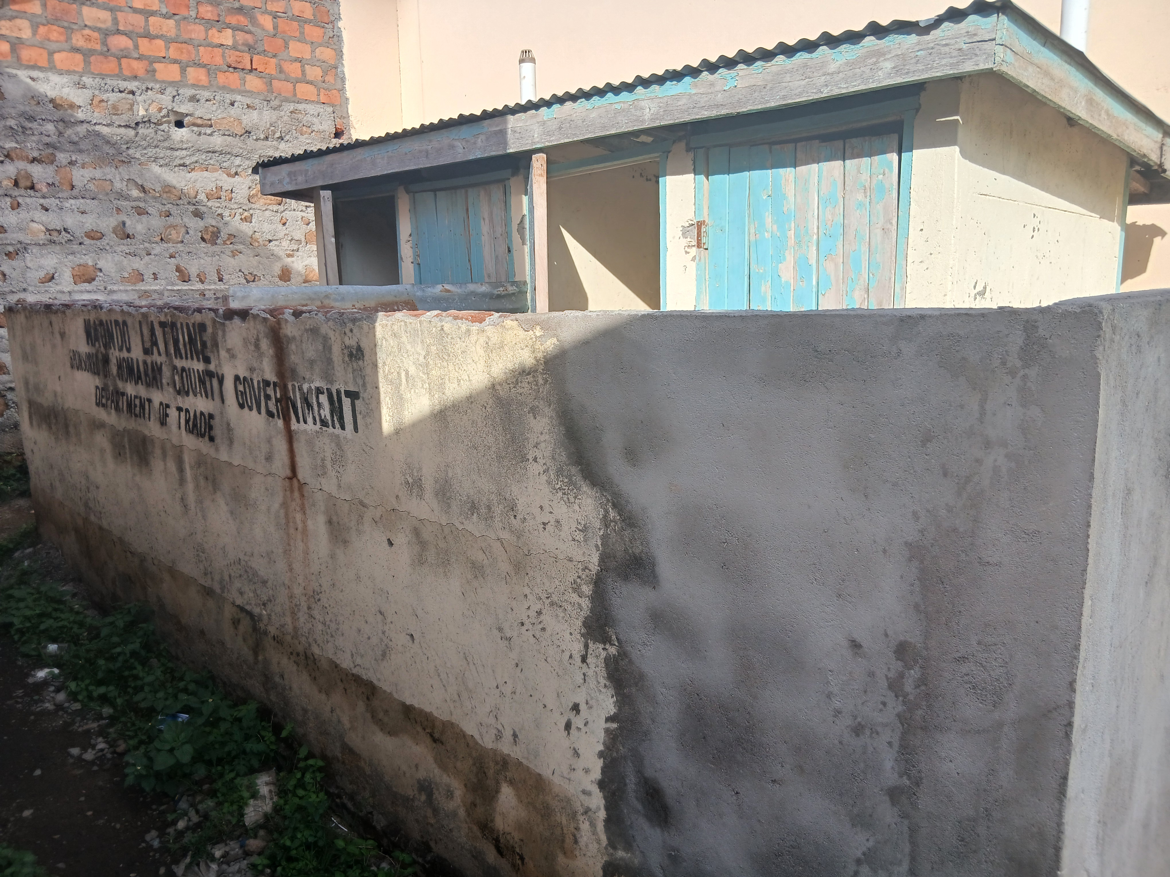 Waondo market 4 door pit latrine