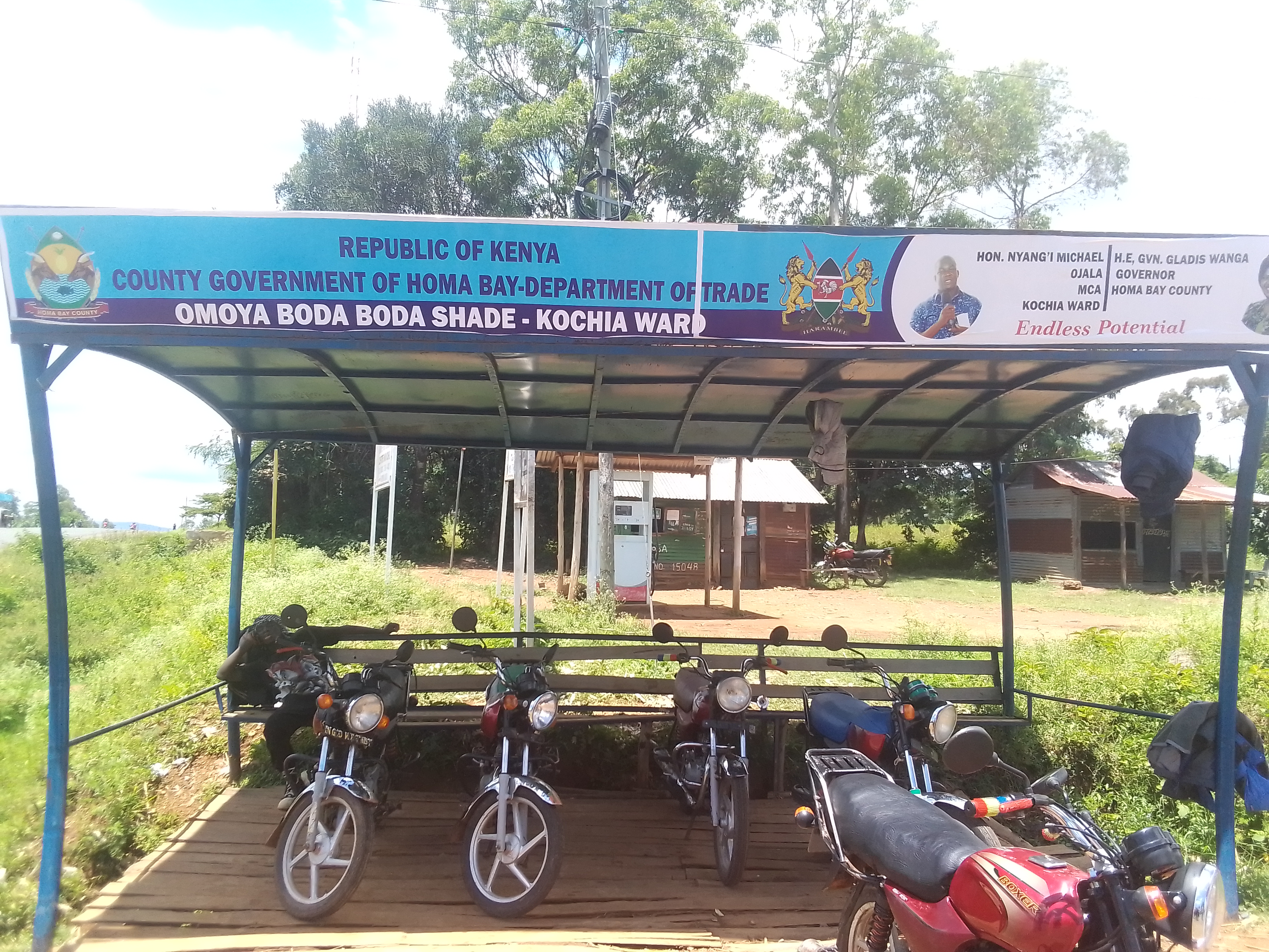 Omoya bodaboda shade