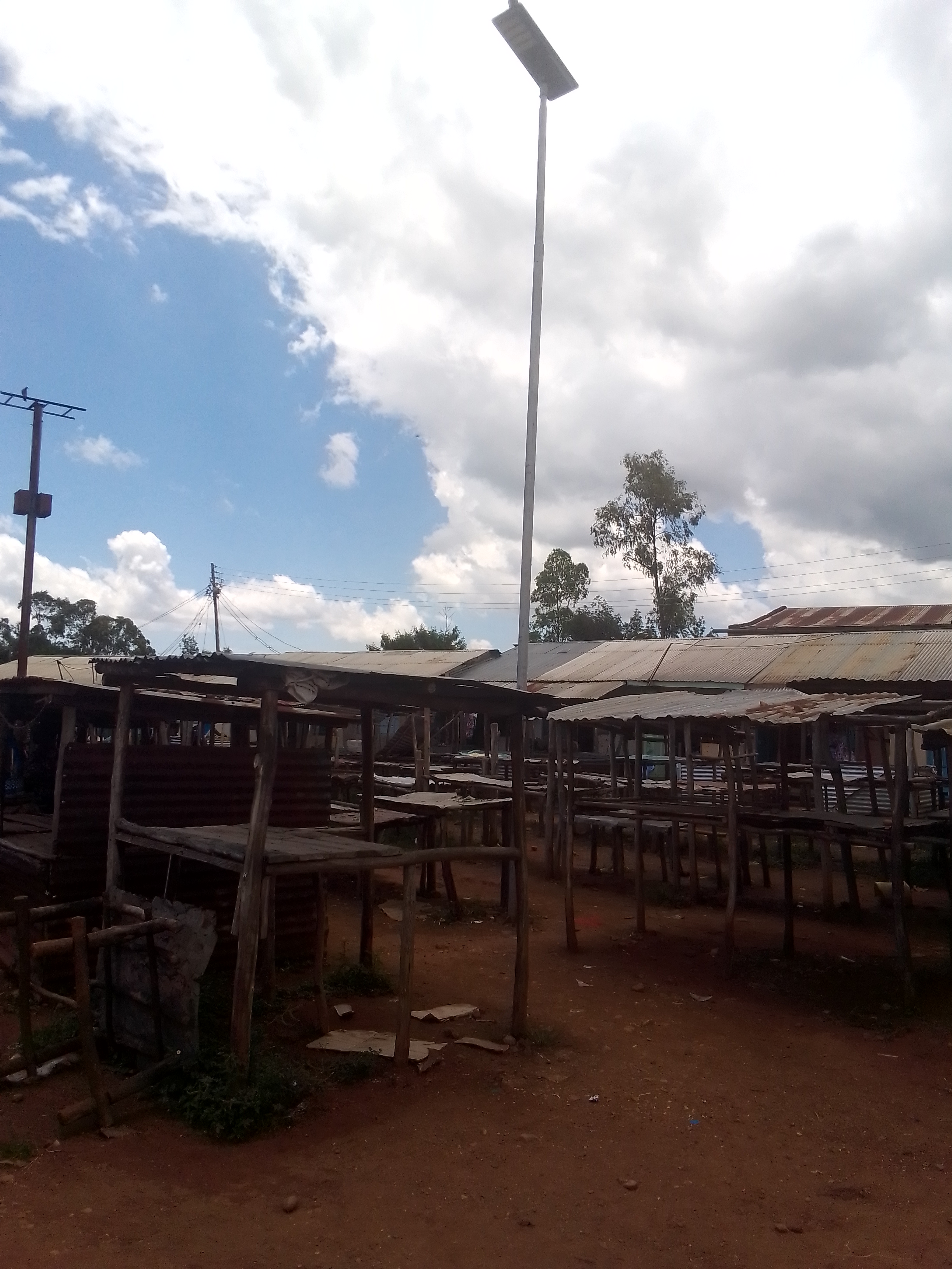 Omoya market. solar light