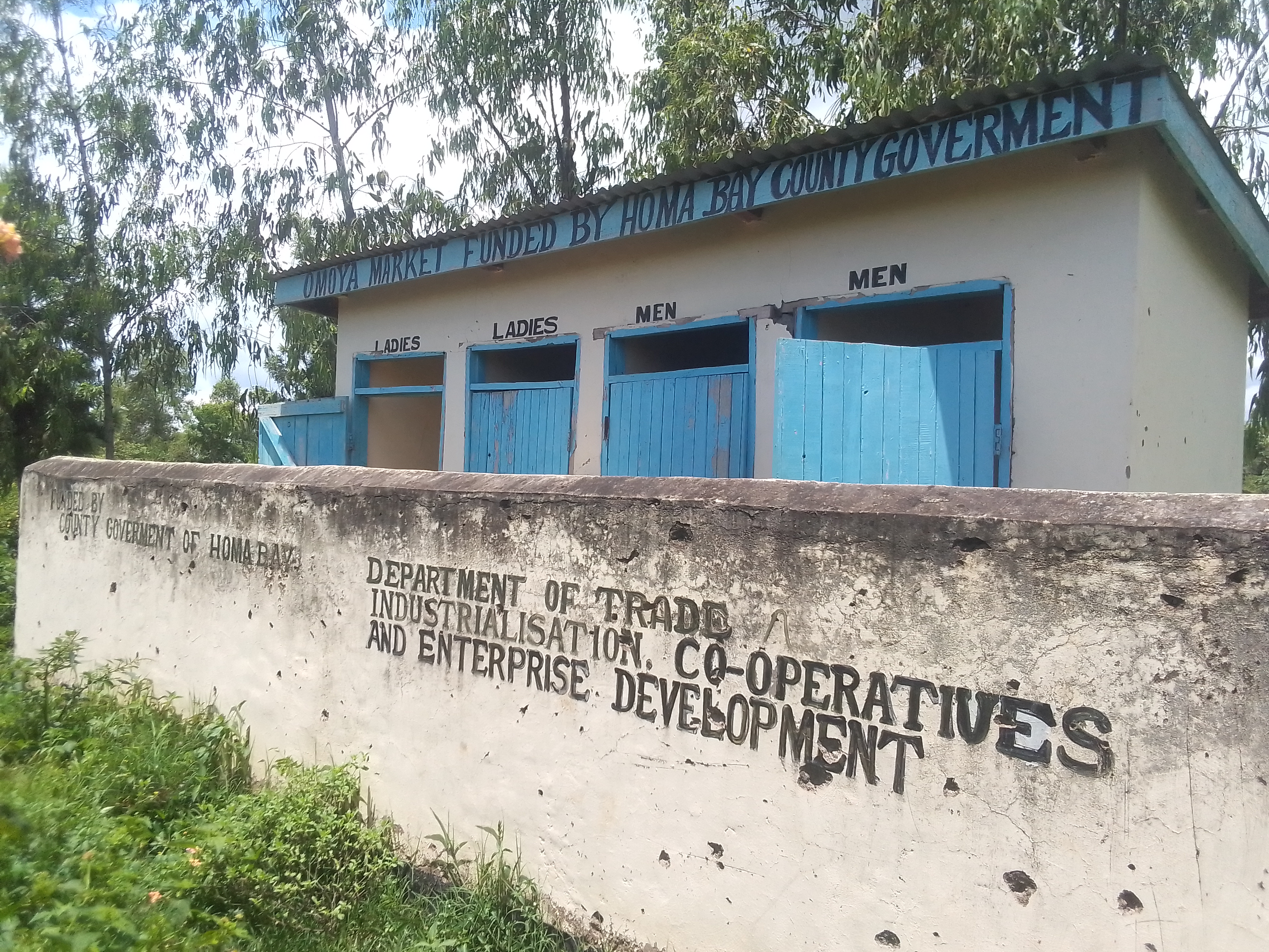 Omoya market pit latrine