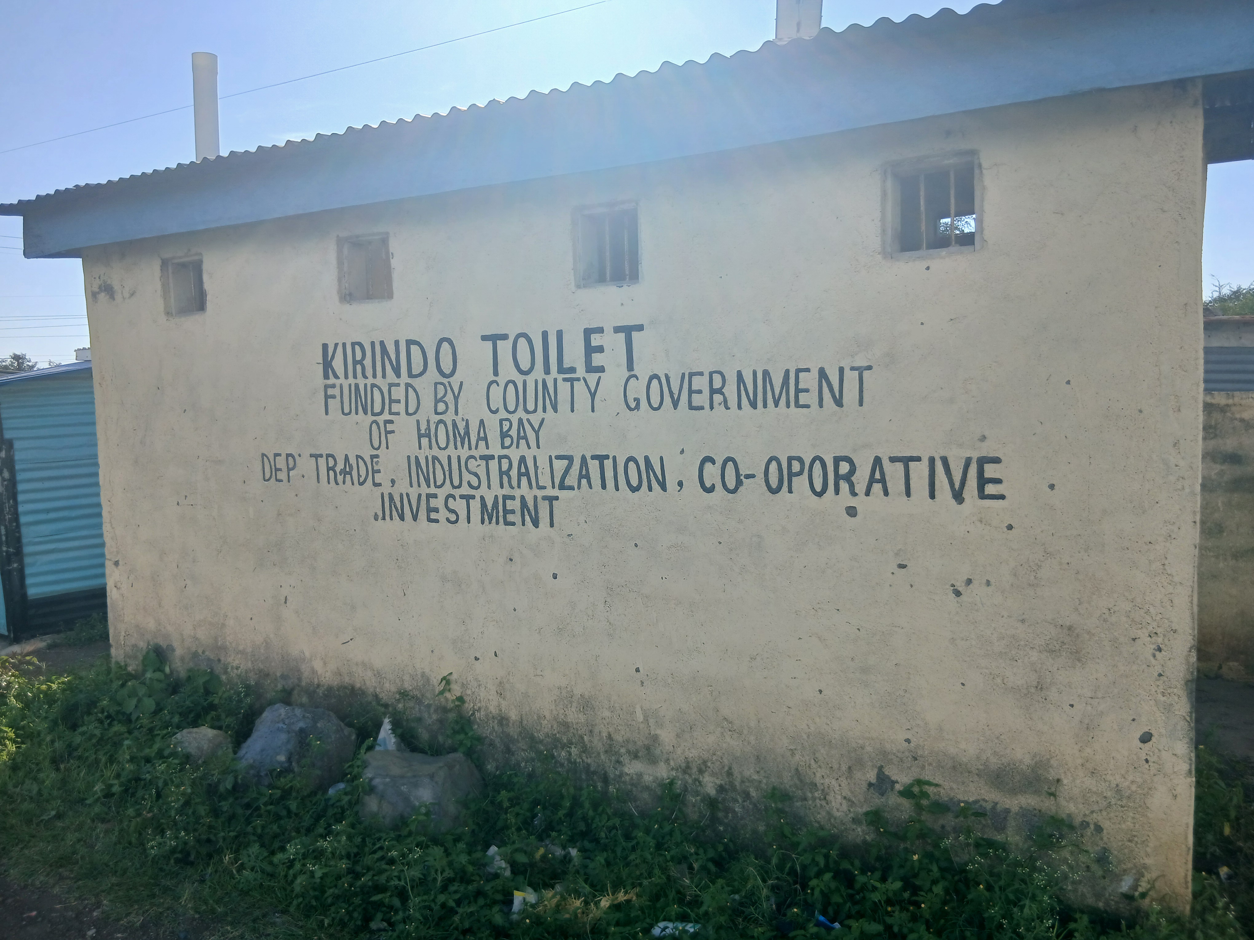 Kirindo market pit latrine