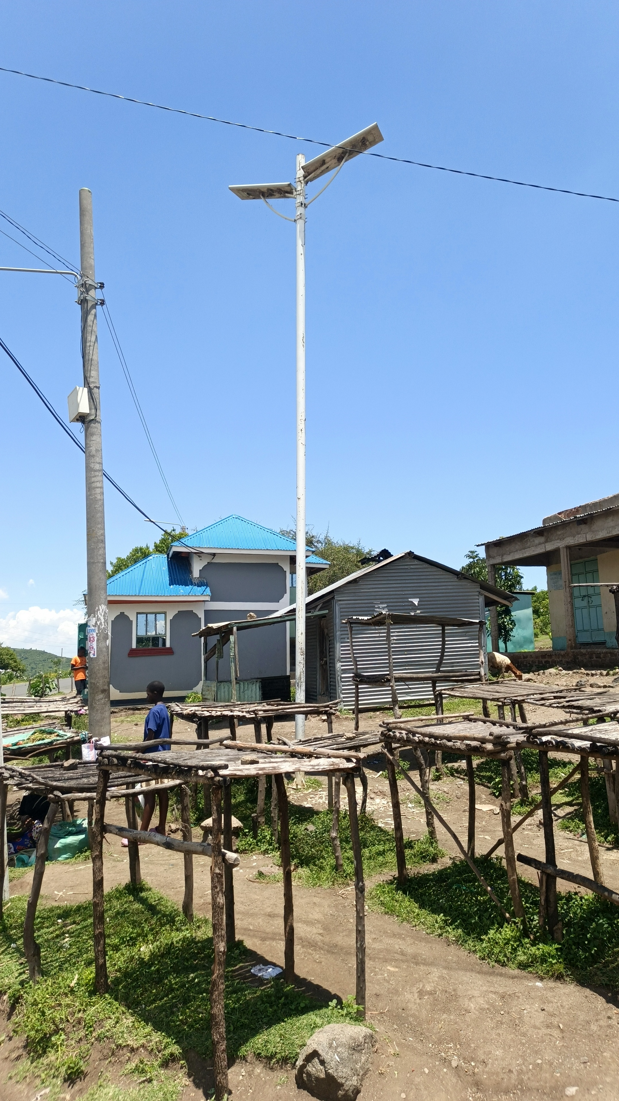 Ogwang beach. solar light.