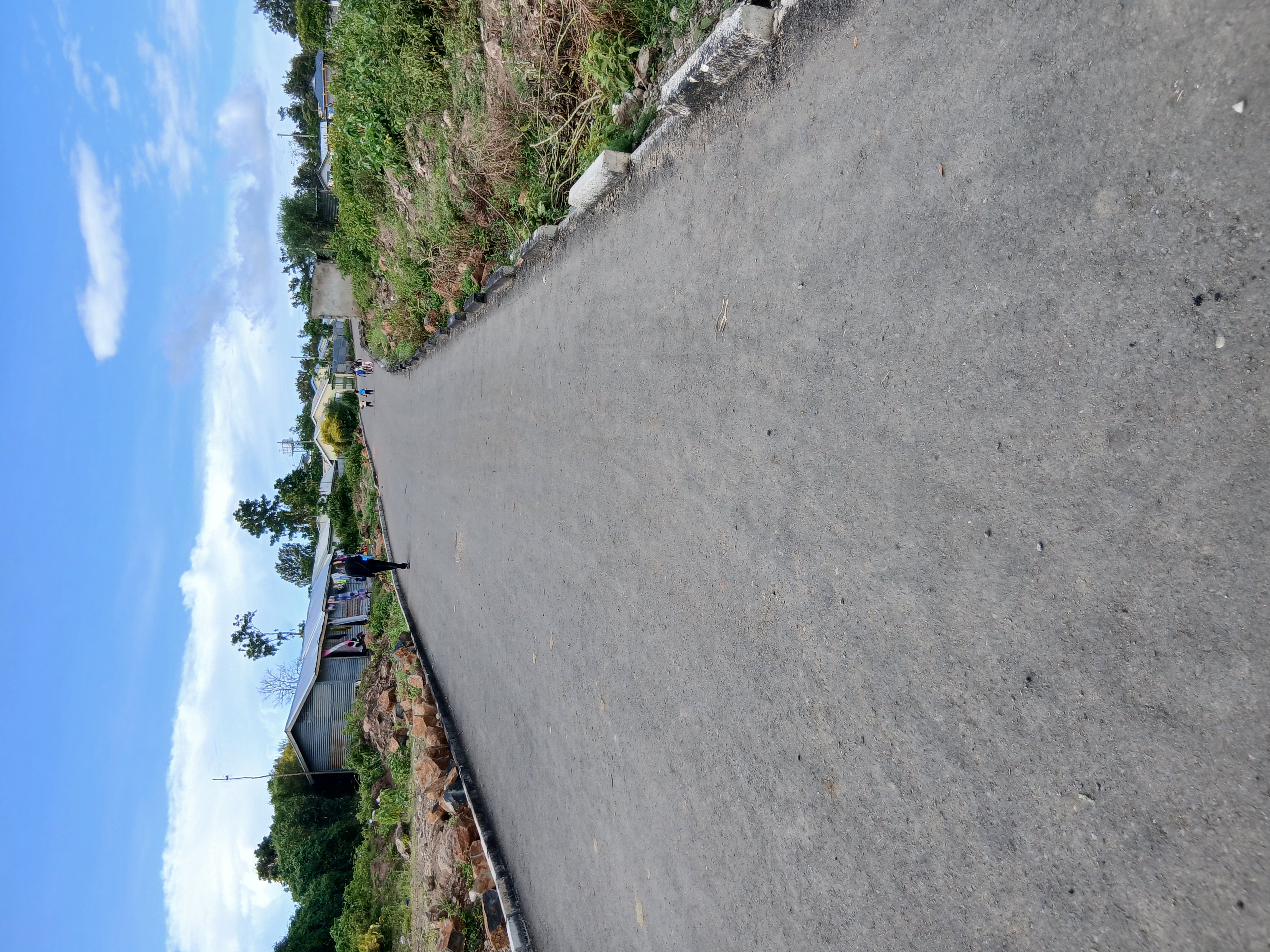 Tarmac footpath in Rusinga old town 1