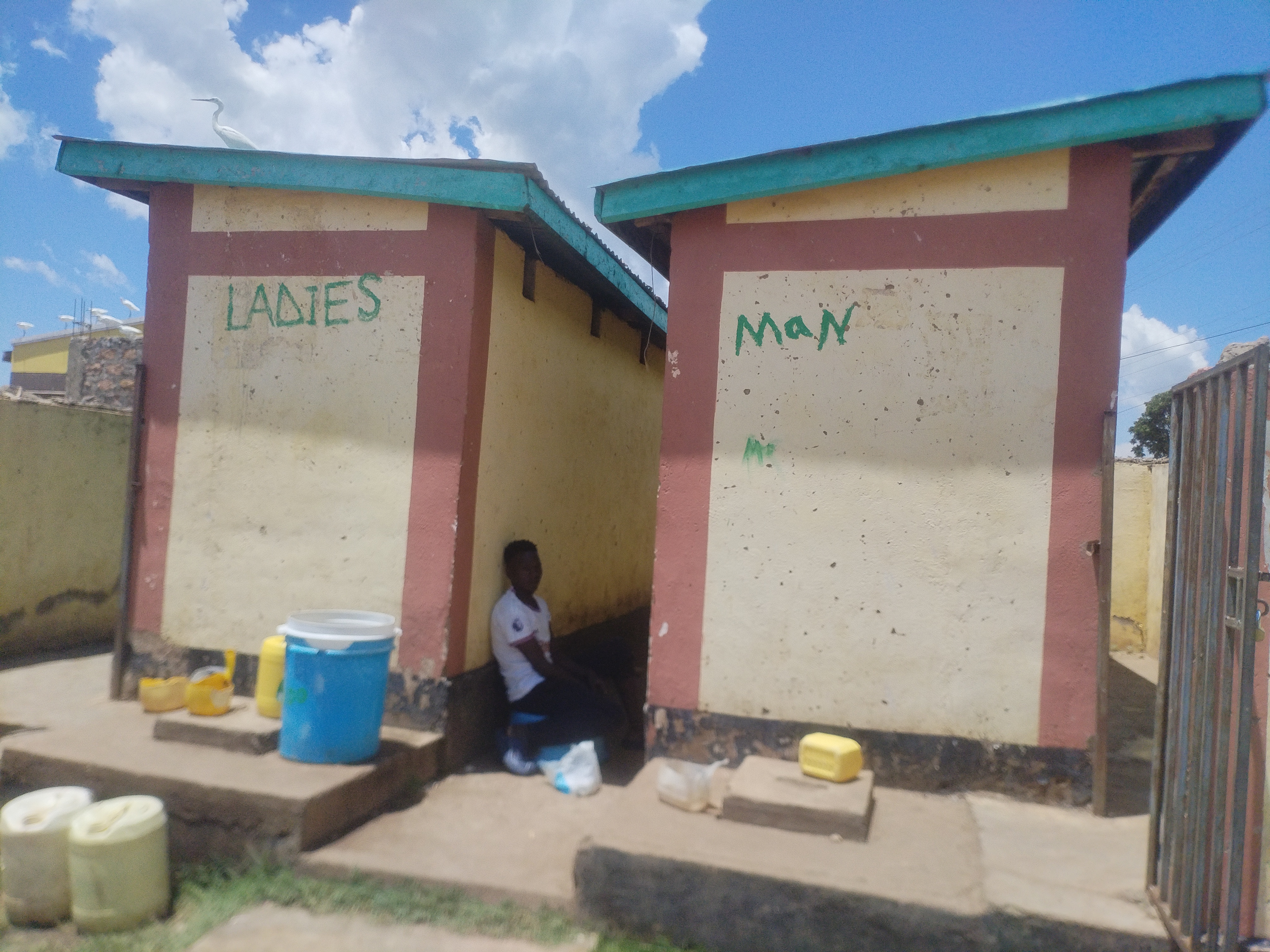 Sindo Beach 8 door pit latrine.