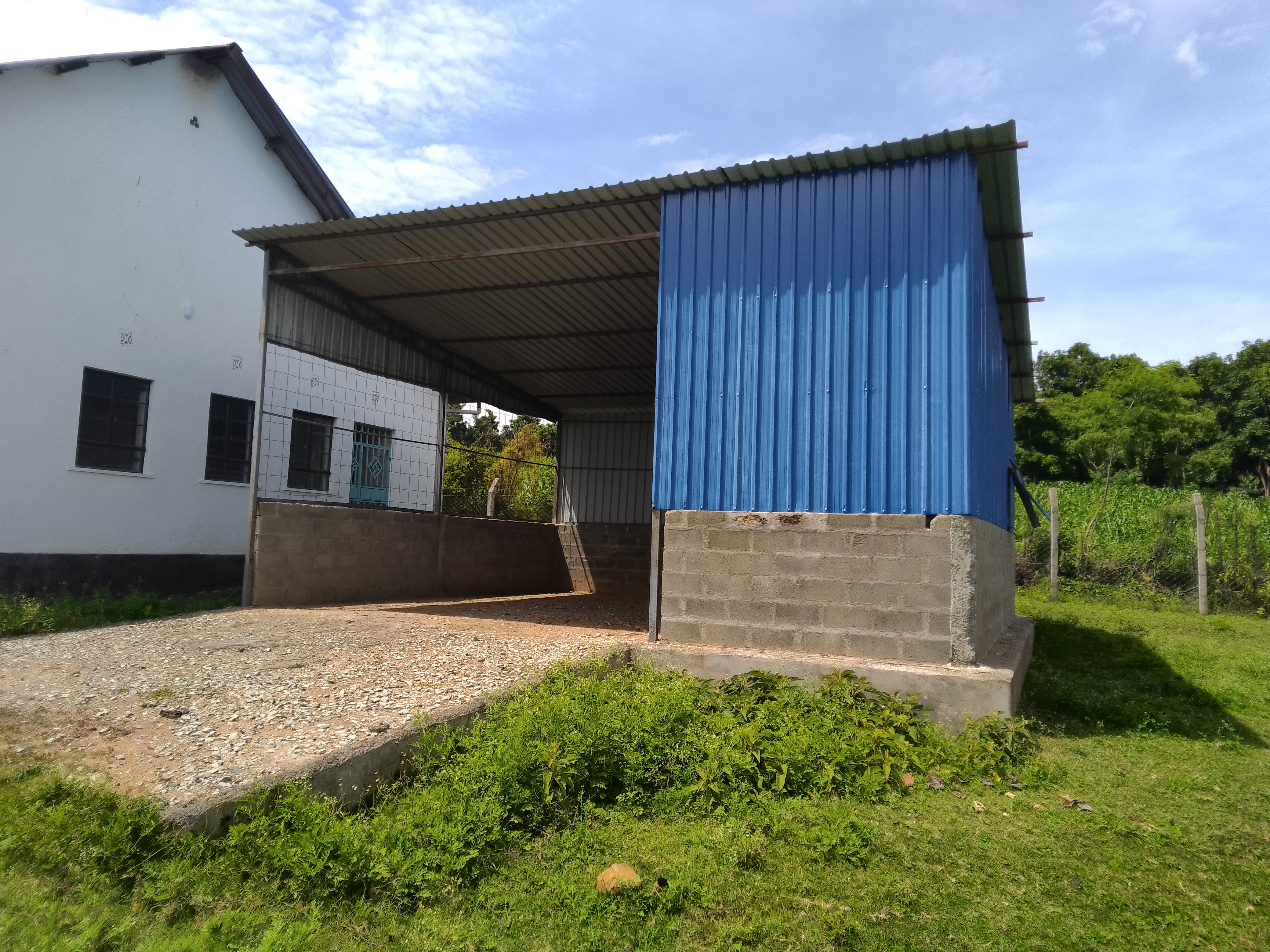 Tractor house at homabay cotton ginnery..