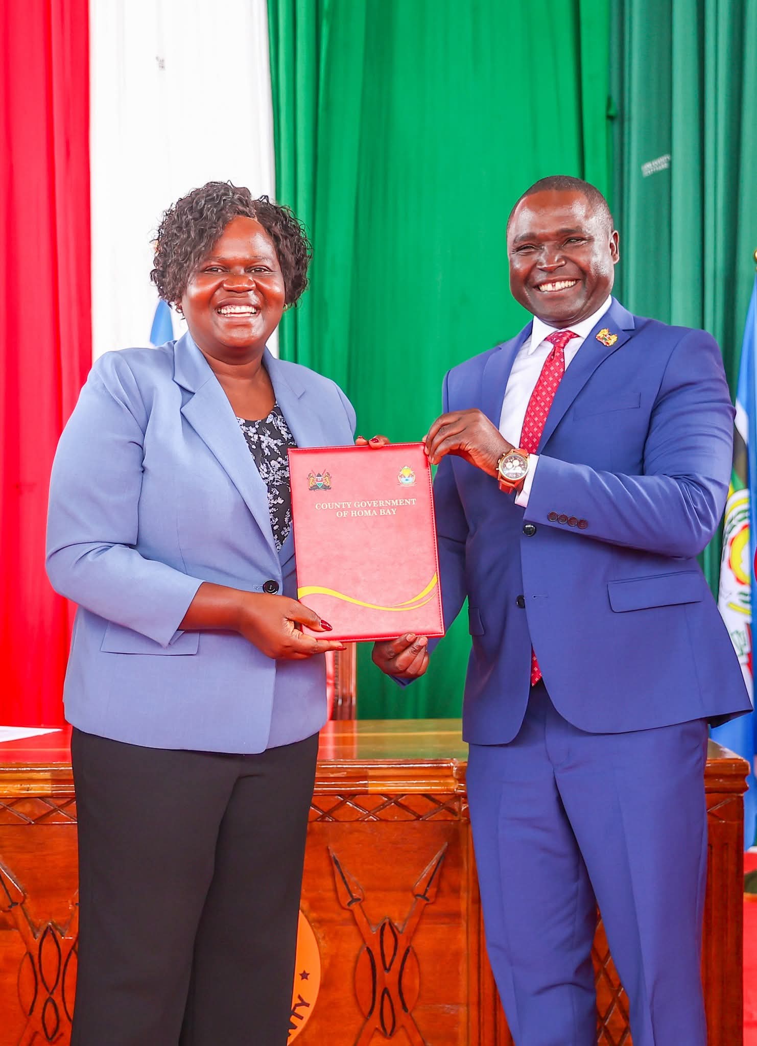 Homa Bay Swears in new Deputy Governor, two CECMs