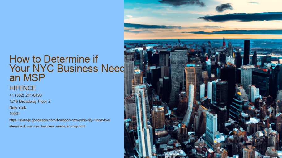 How to Determine if Your NYC Business Needs an MSP