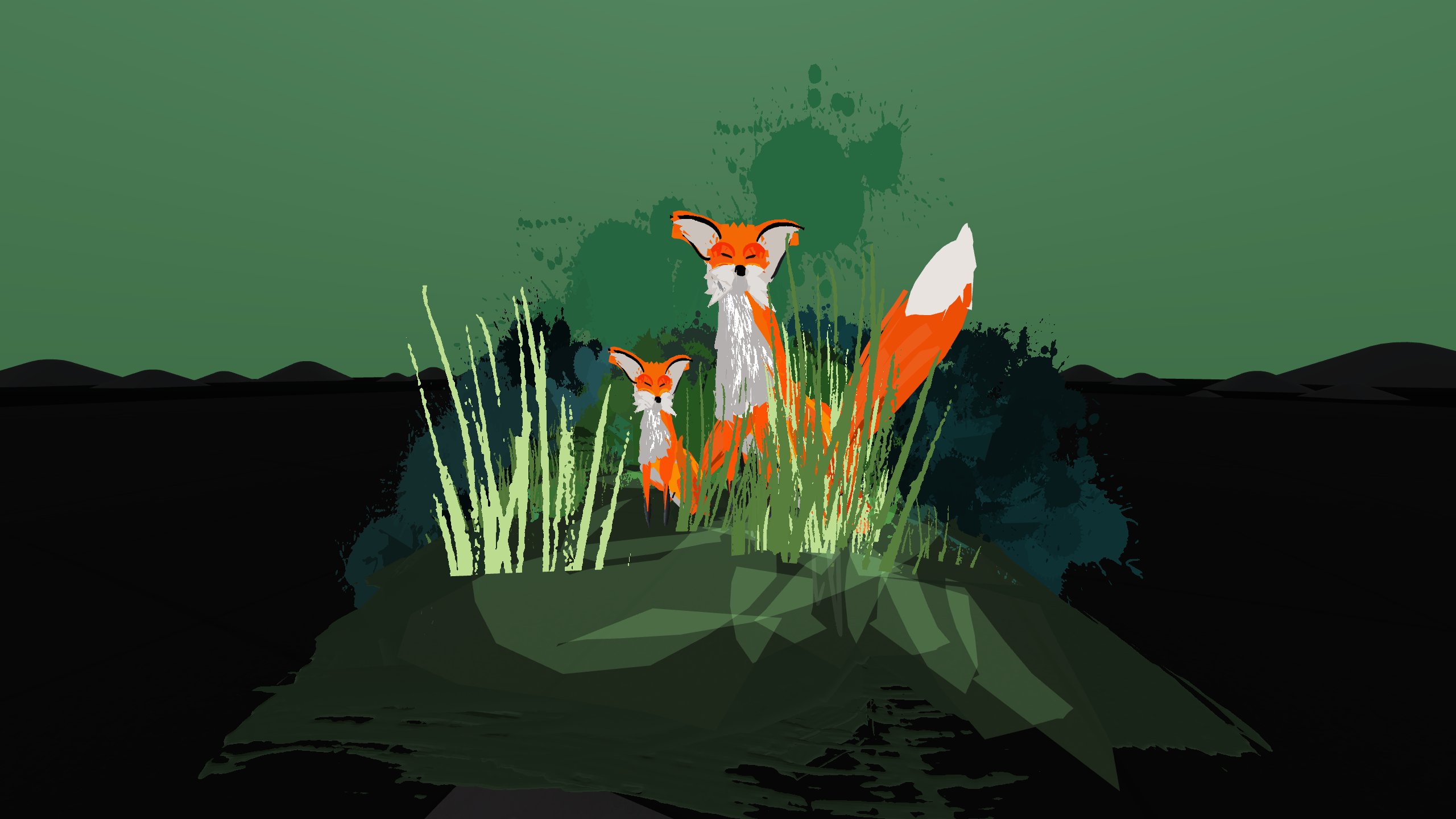 Foxes by Nick Ladd