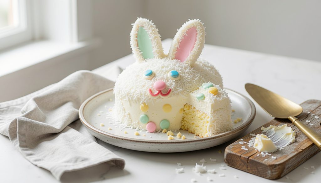 How to Make a Bunny Cake With Two Round Pans and Zero Stress
