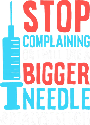 Stop Complaining Bigger Needle