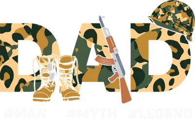 Dad Man Myth Legend Camo