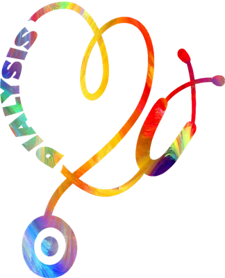 Dialysis Rainbow Stethoscope Heart
