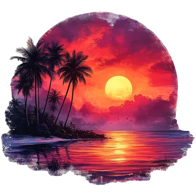 Purple Sunset Lagoon