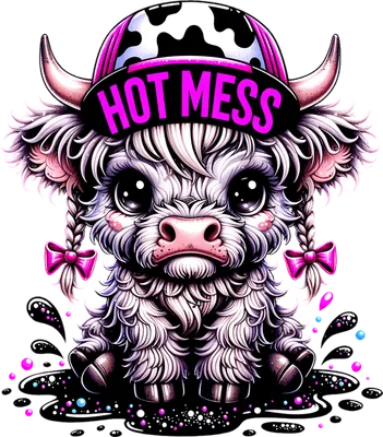 Hot Mess Highland Cow
