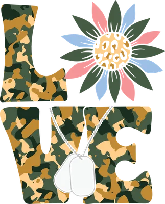 Military Love Dog Tags