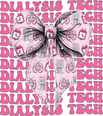 Dialysis Tech Coquette Bow