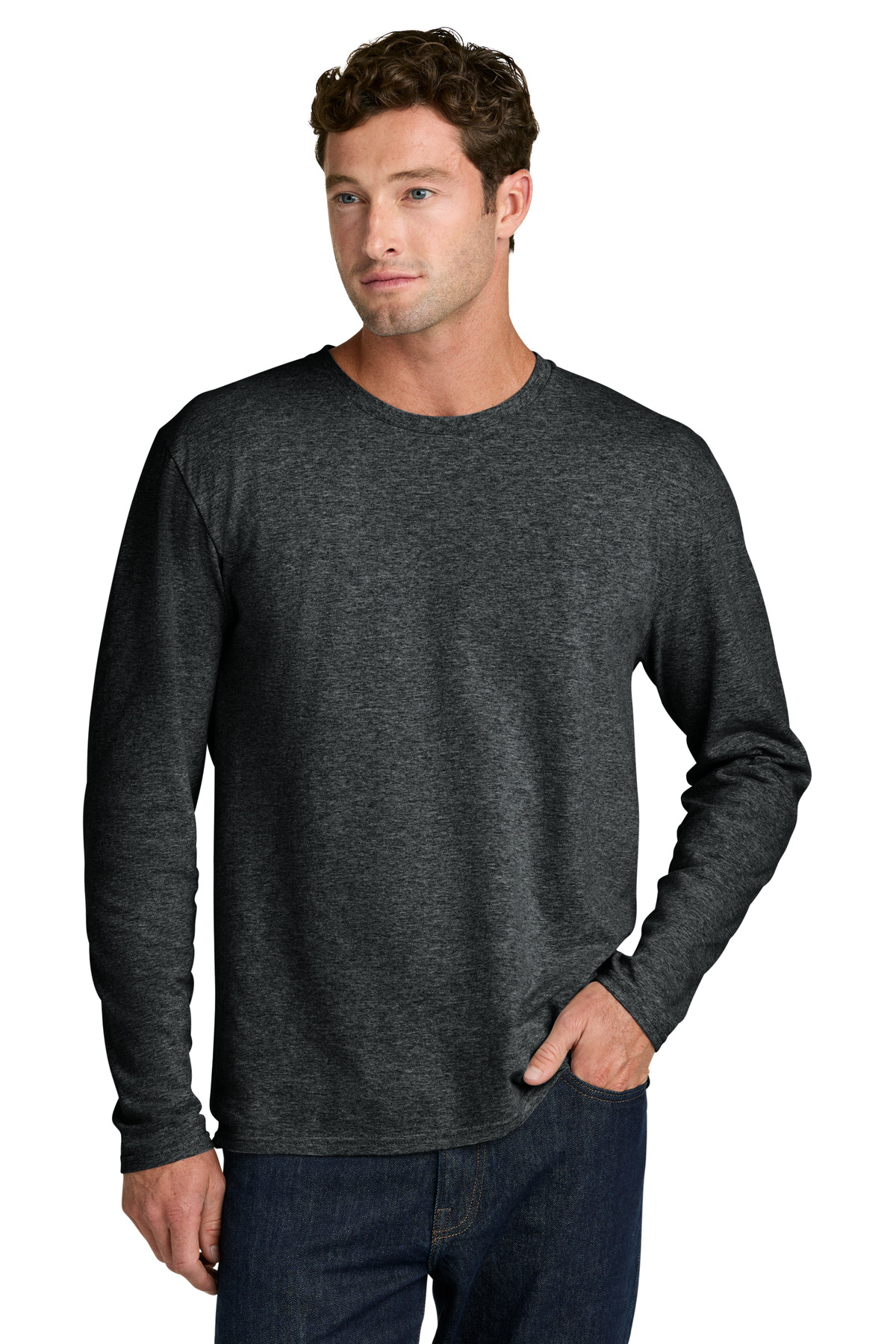 Port & Co PC43LS — Black Heather