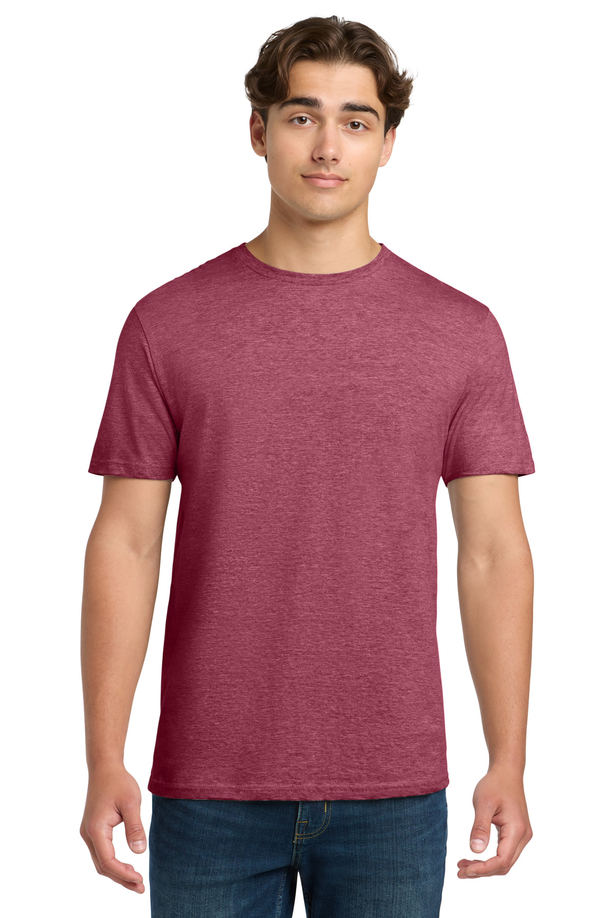 Gildan 64000 — Heather Cardinal front