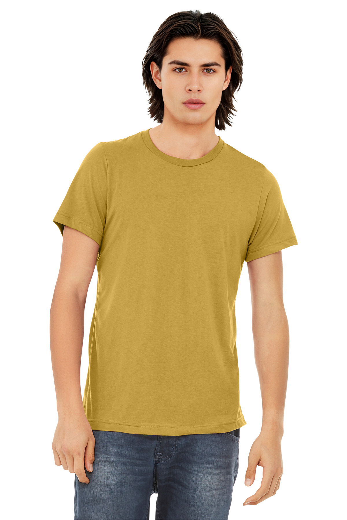 Bella + Canvas 3413 — Mustard Triblend front