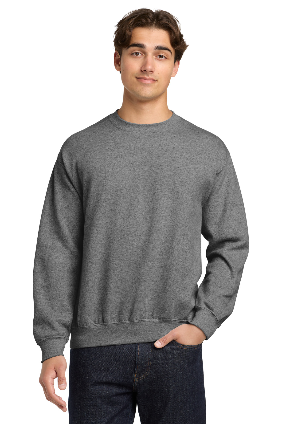 Gildan 18000 — Graphite Heather front