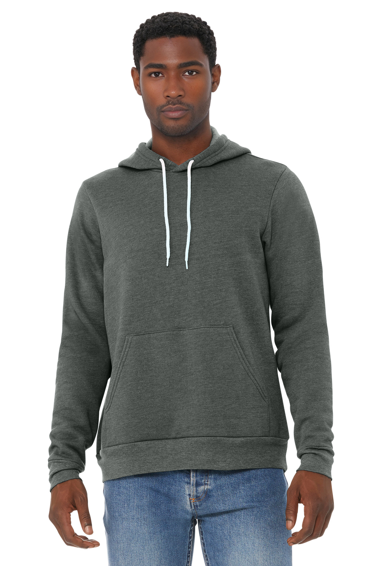 Bella + Canvas 3719 — Deep Heather front
