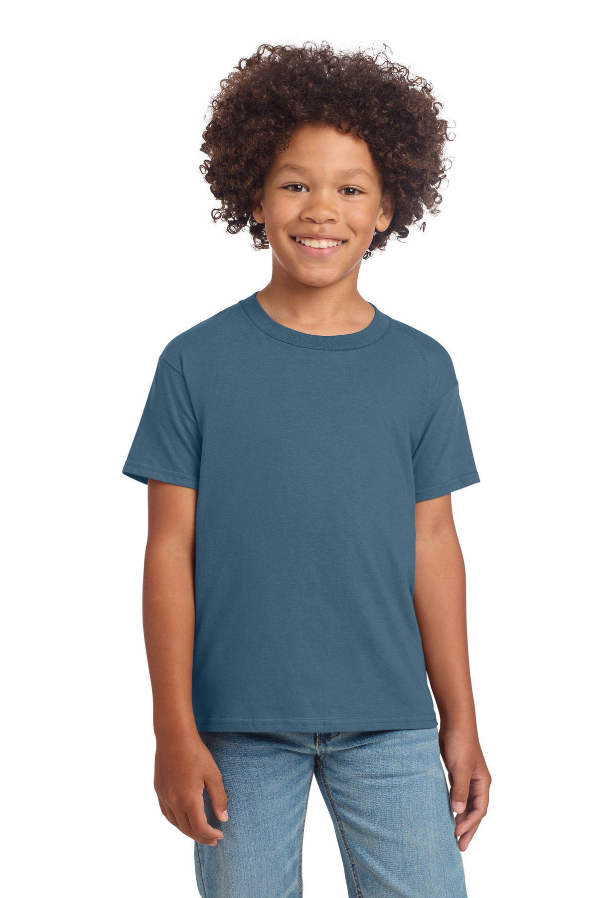 Gildan 64000B — Indigo Blue front