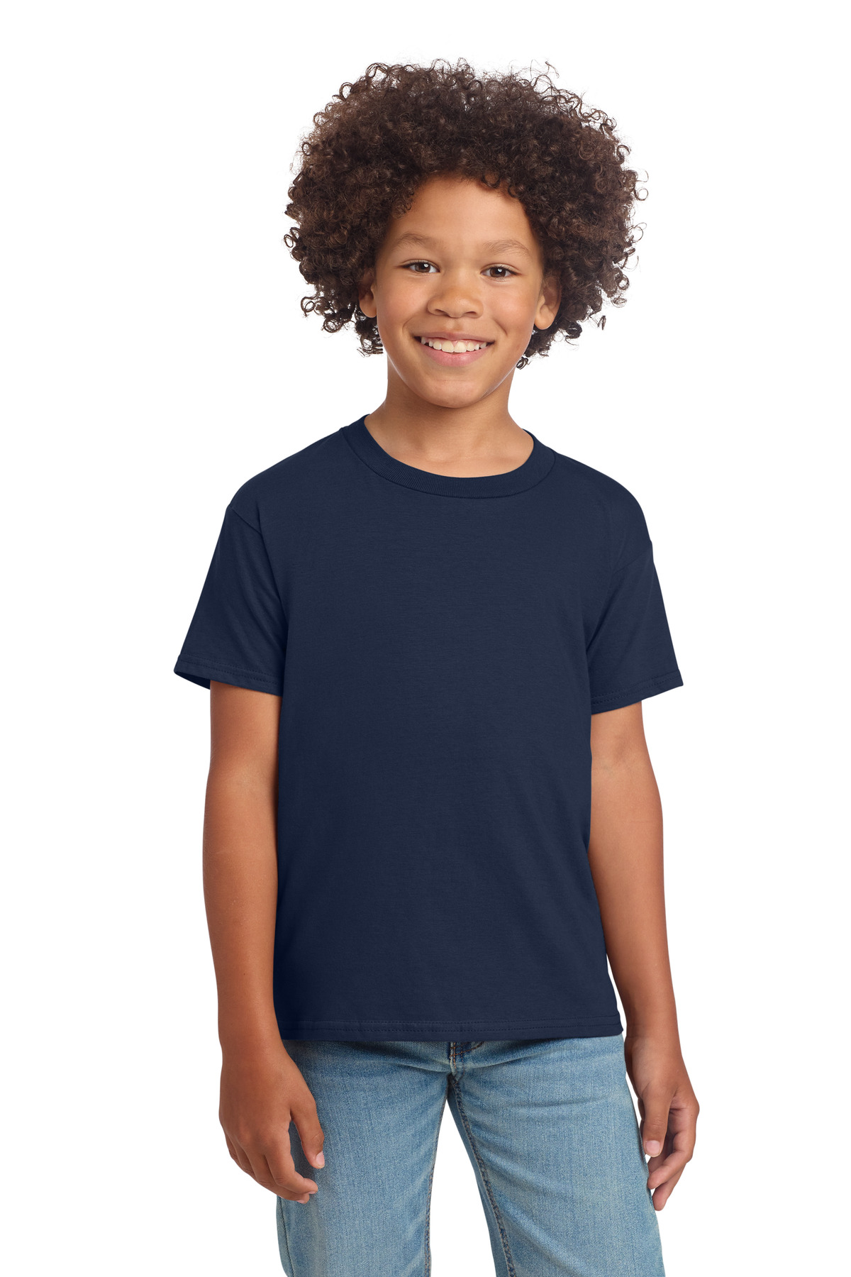 Gildan 64000B — Navy front