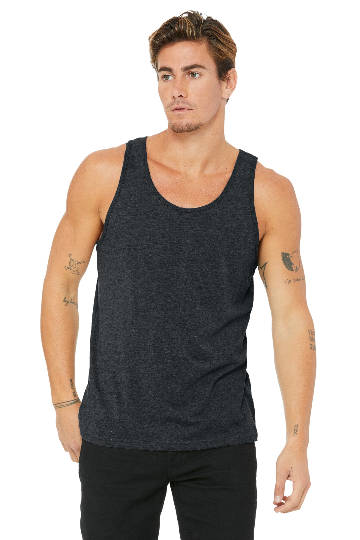 Bella + Canvas 3480 — Dark Heather Grey front