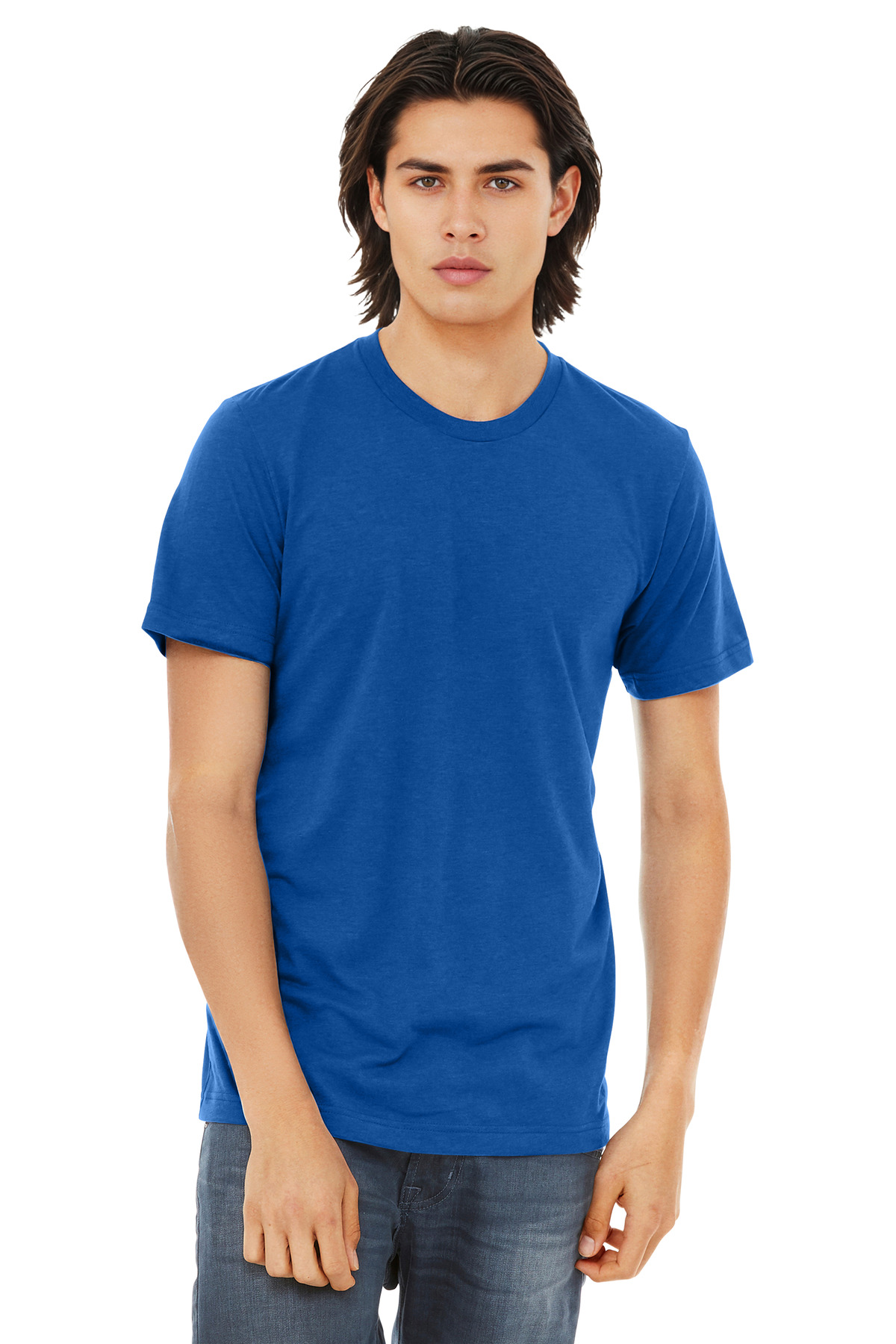 Bella + Canvas 3413 — Solid True Royal Triblend front