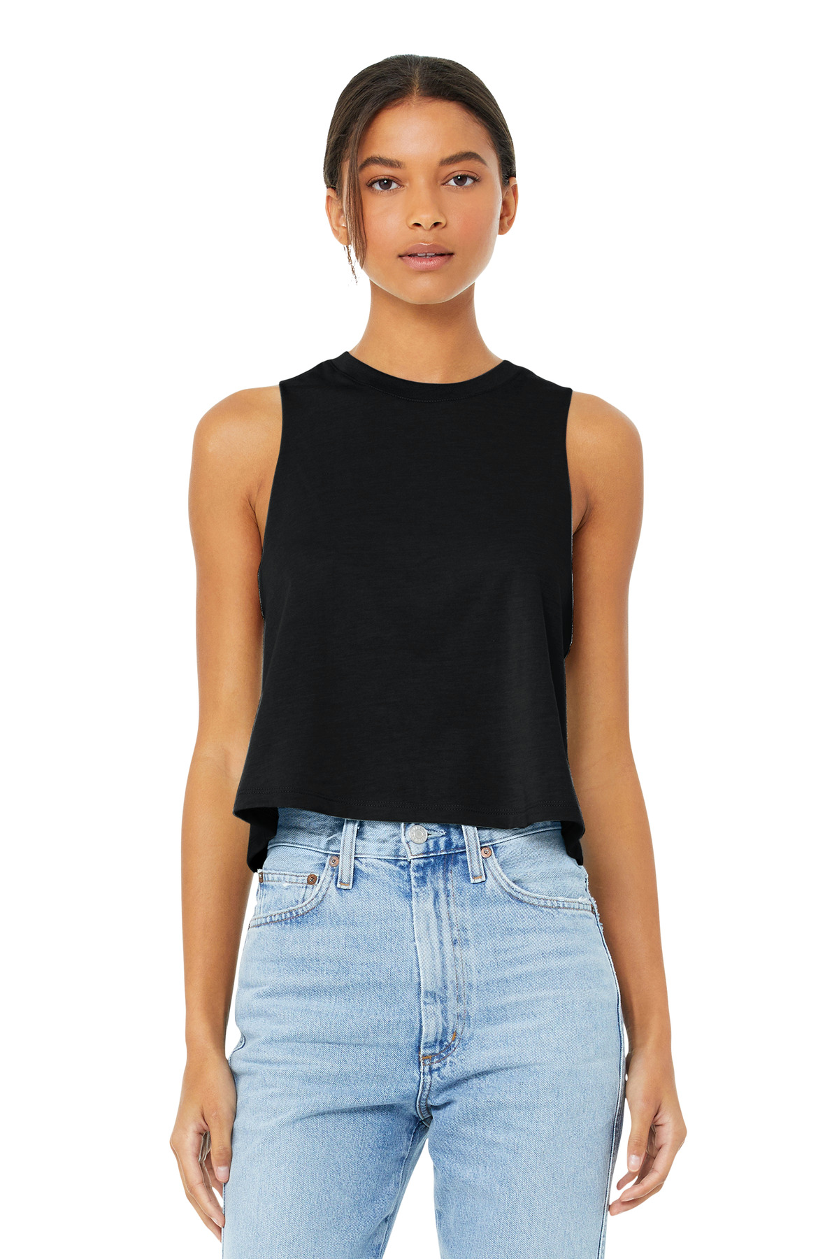 Bella + Canvas 6682 — Solid Black Blend front