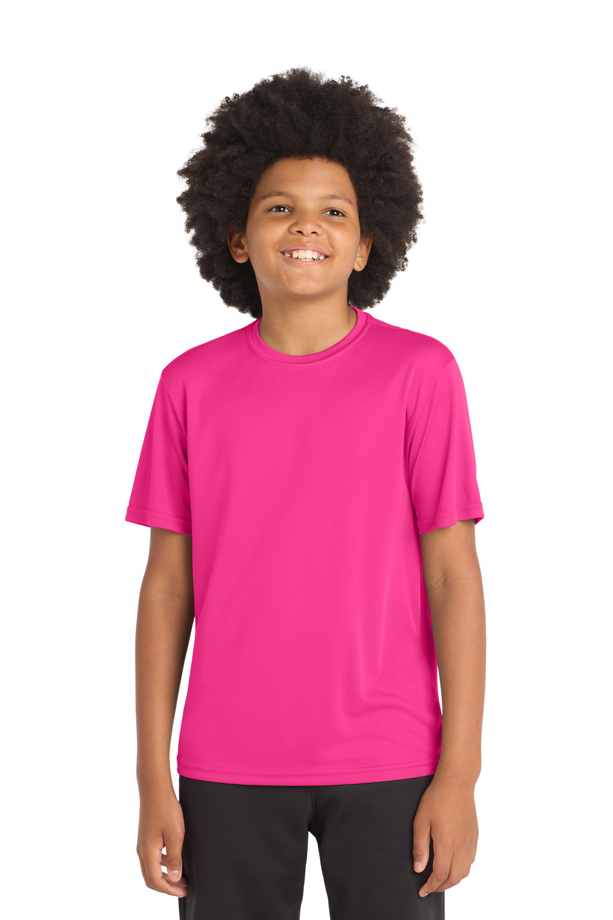 Sport-Tek YST350 — Neon Pink front