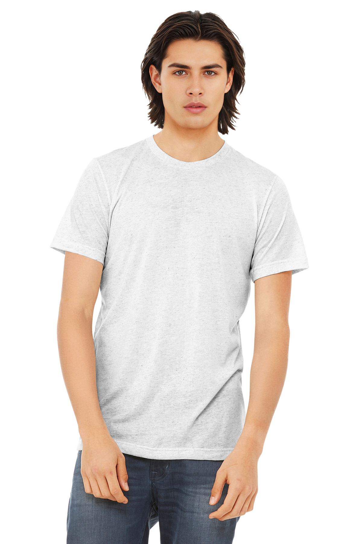 Bella + Canvas 3413 — White Fleck Triblend front