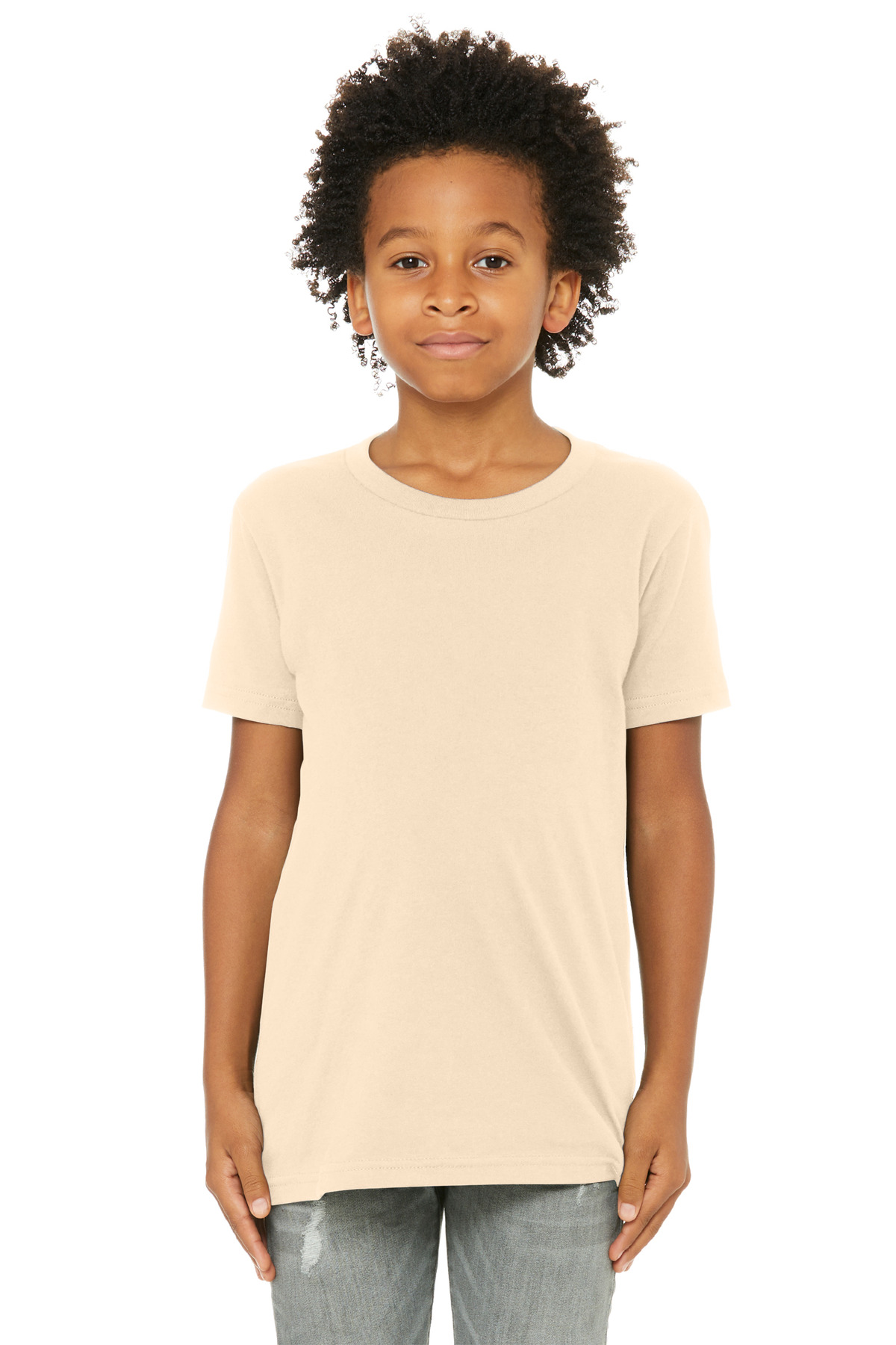 Bella + Canvas 3001Y — Soft Cream front
