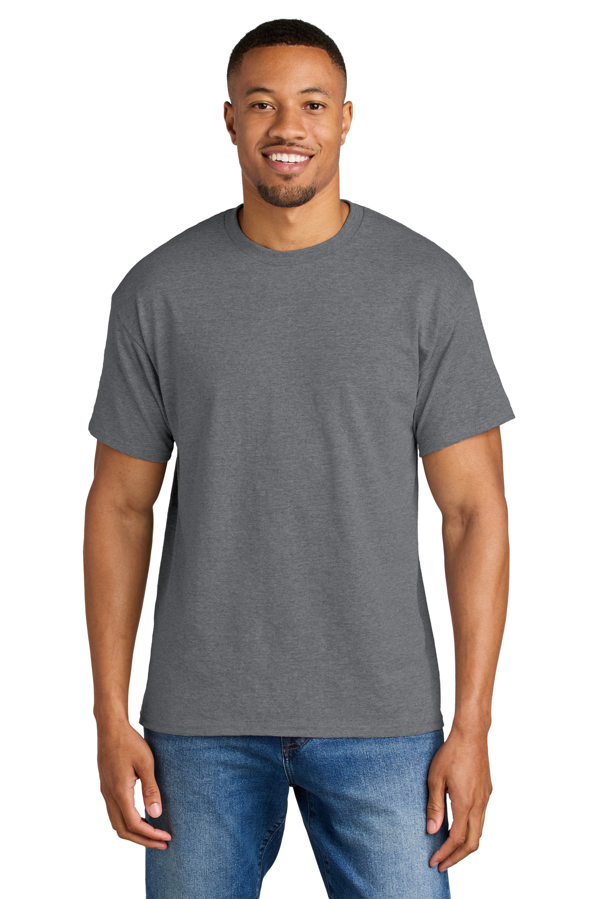 Gildan 8000 — Graphite Heather front