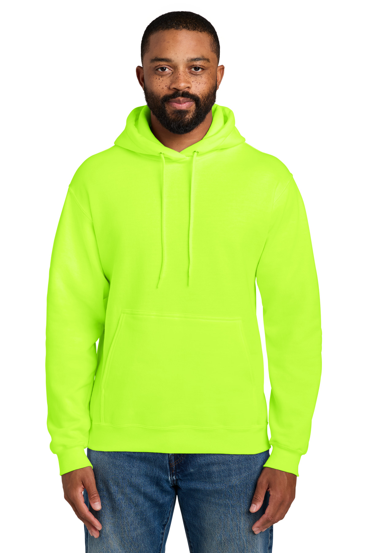 Port & Co PC90H — Safety Green front