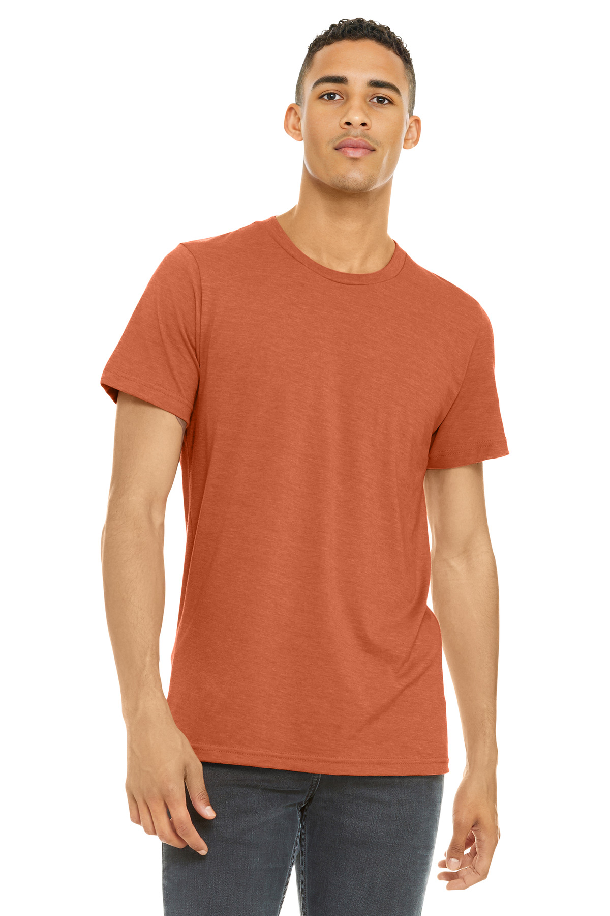 Bella + Canvas 3001CVC — Heather Orange front