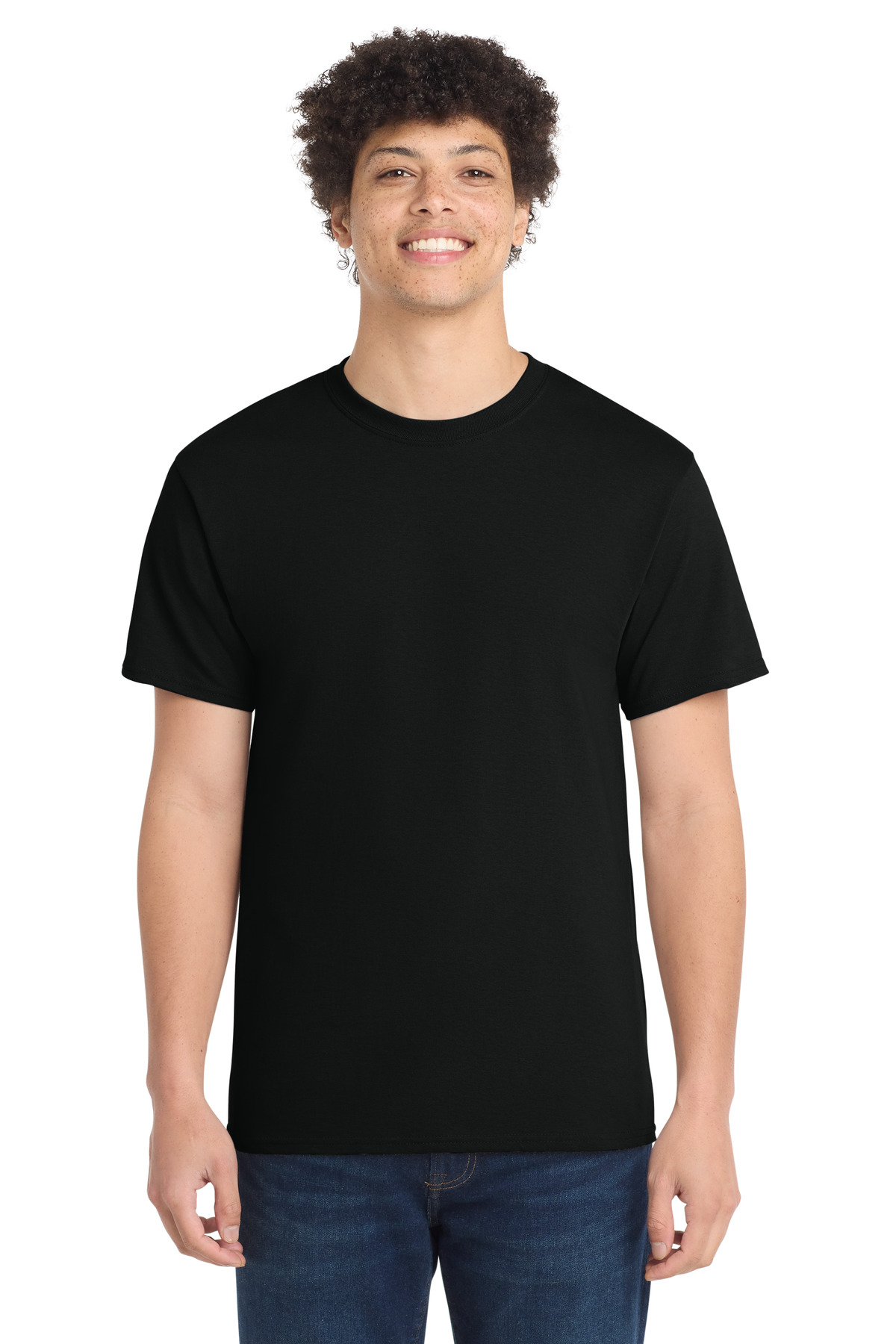 Port & Co PC54T — Jet Black front
