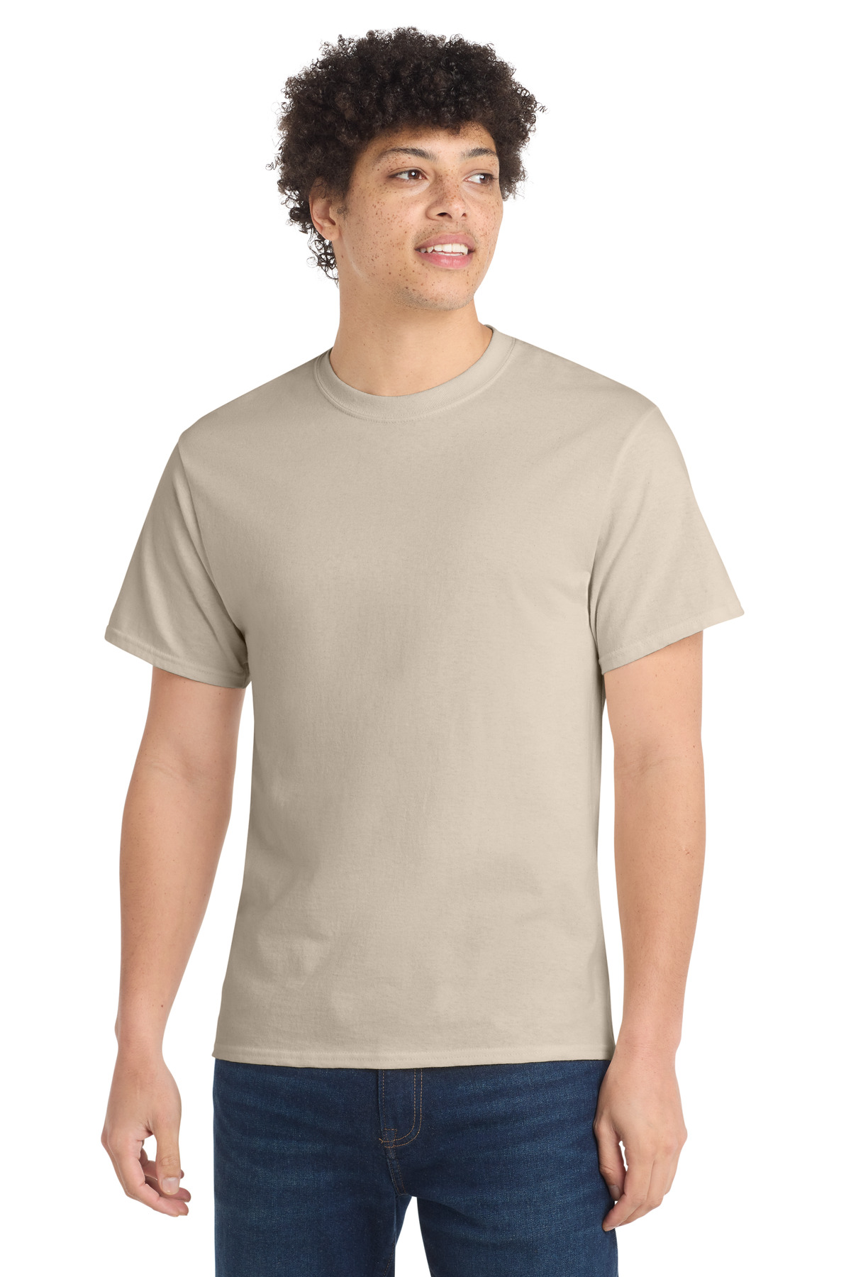 Port & Co PC54 — Light Sand front