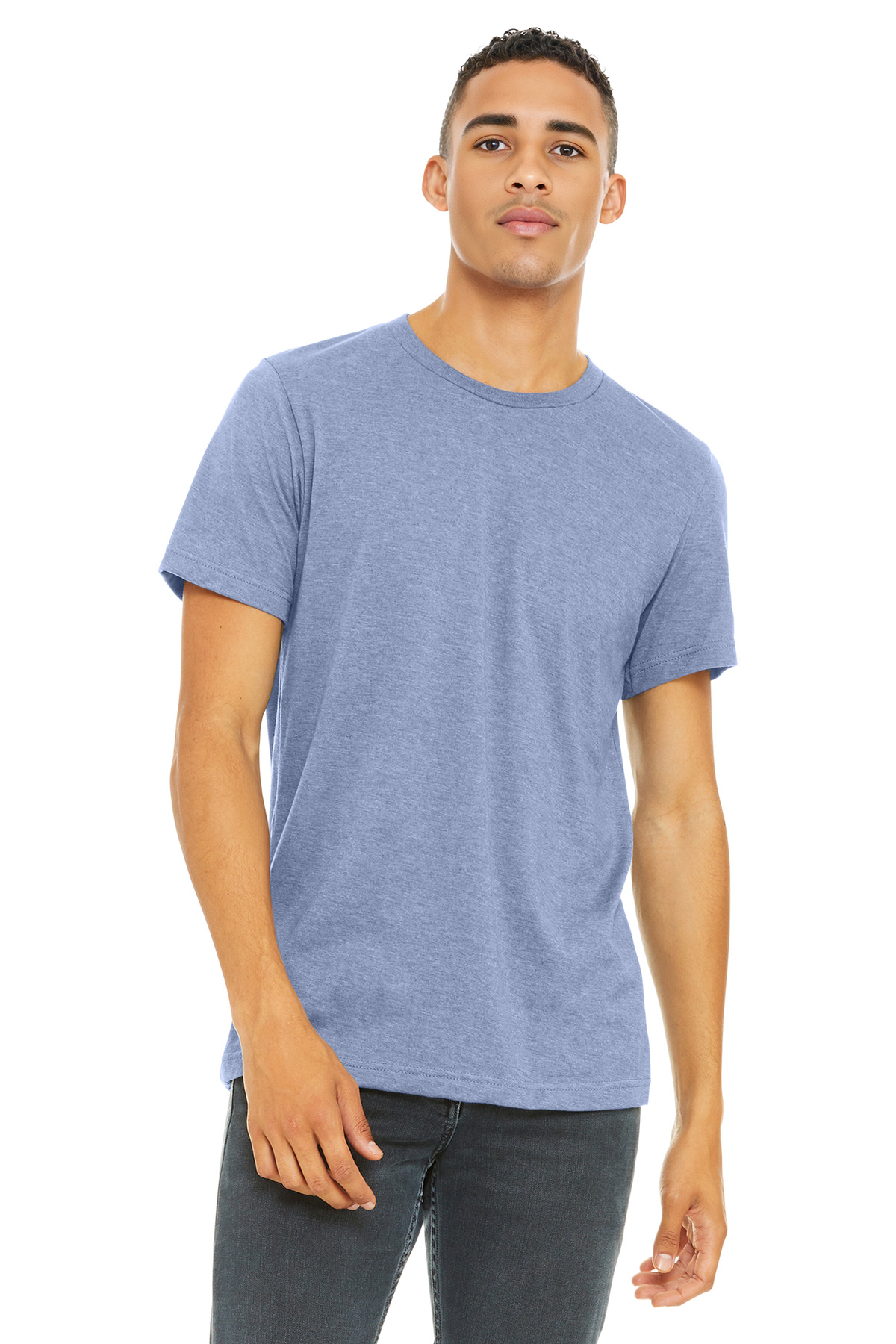 BELLA + CANVAS 3001CVC — Heather Blue