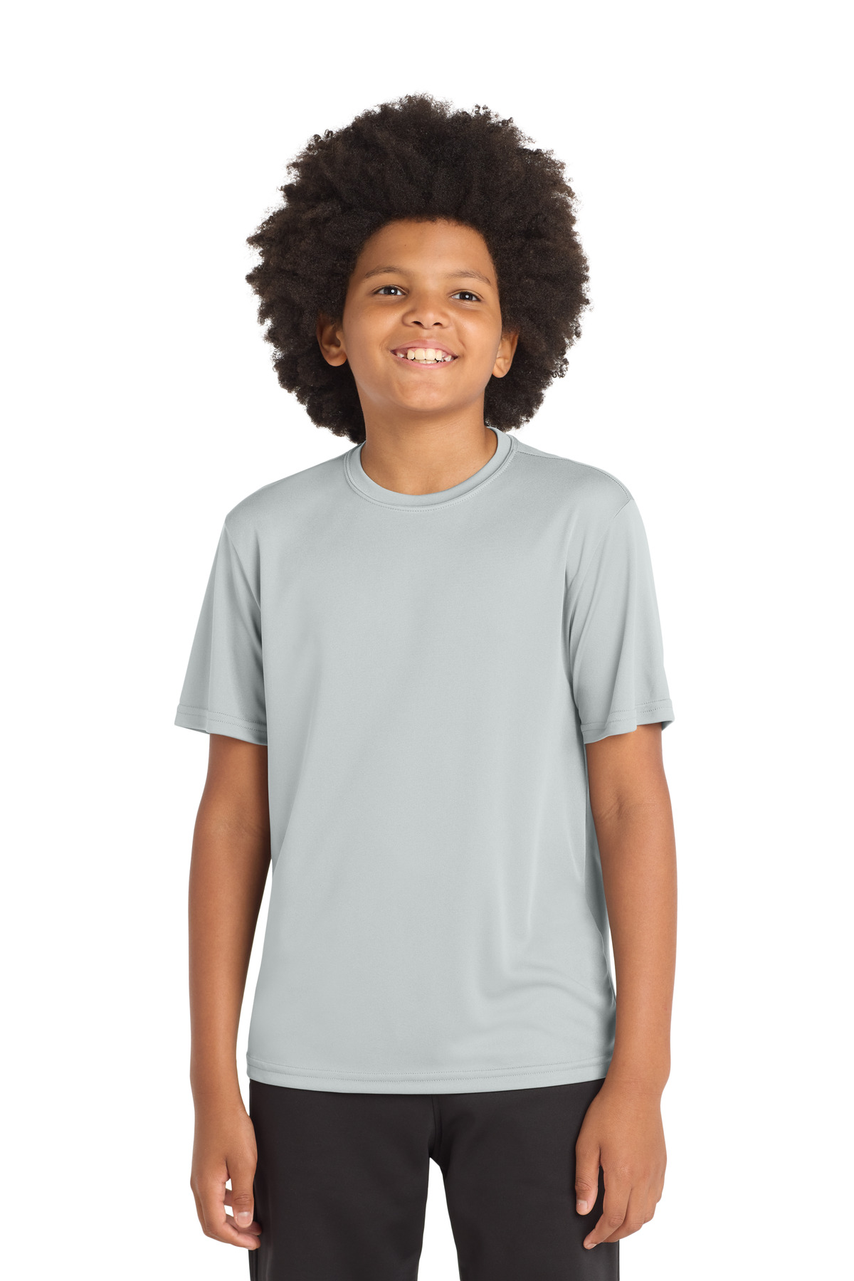 Sport-Tek YST350 — Silver front