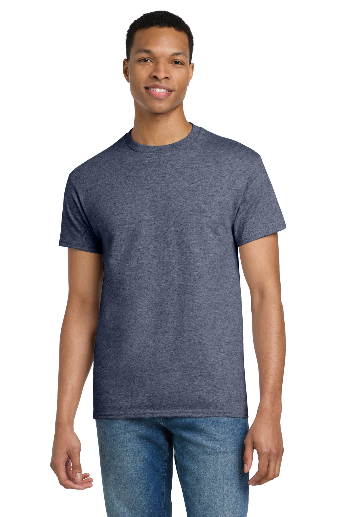 Gildan 2000 — Heathered Navy front