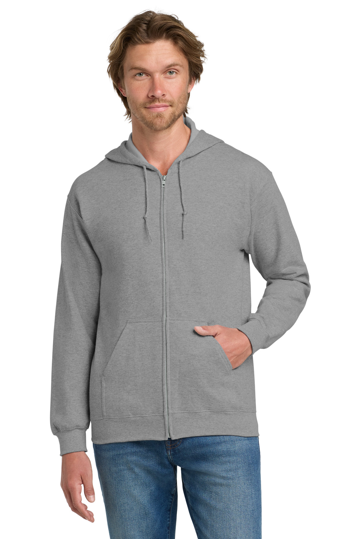 Gildan 18600 — Sport Grey front