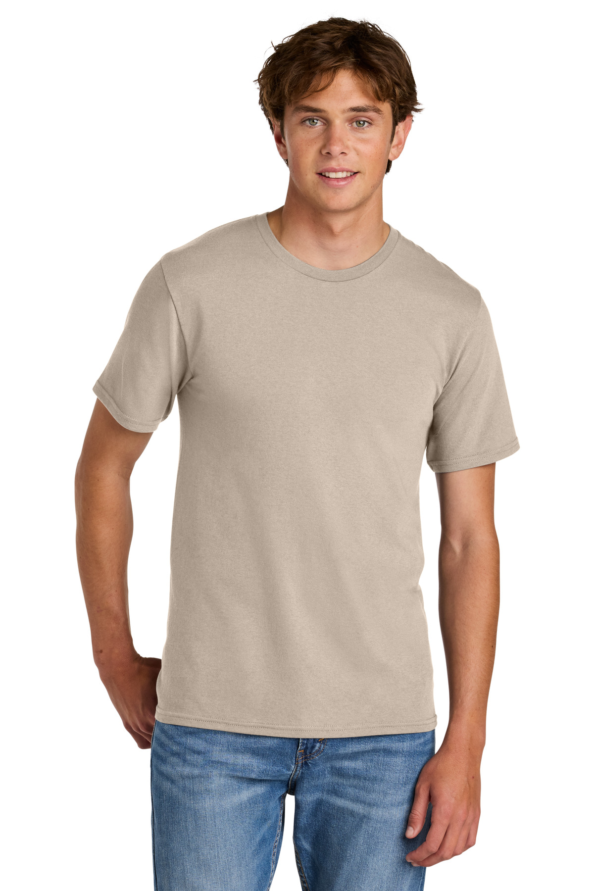 Port & Co PC43 — Light Sand front