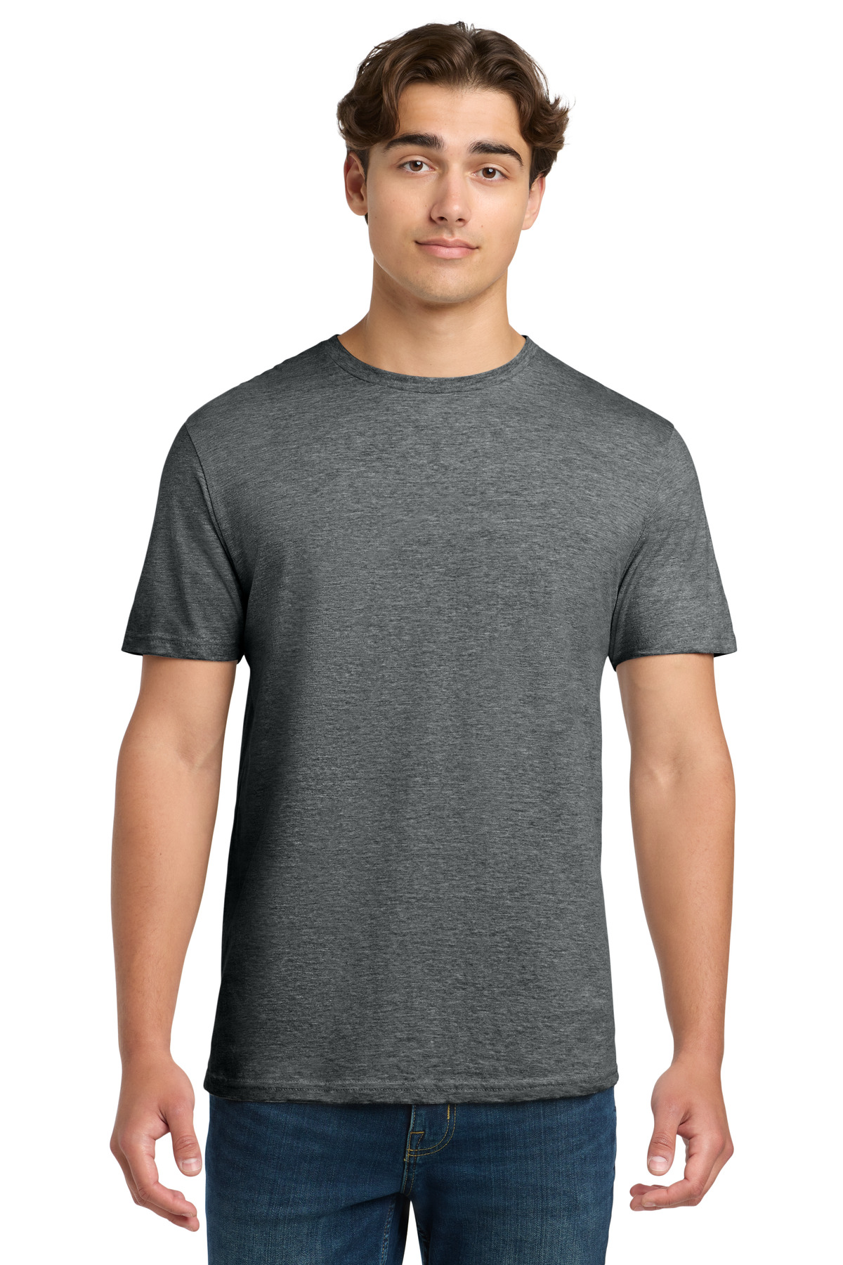 Gildan 64000 — Dark Heather Grey front