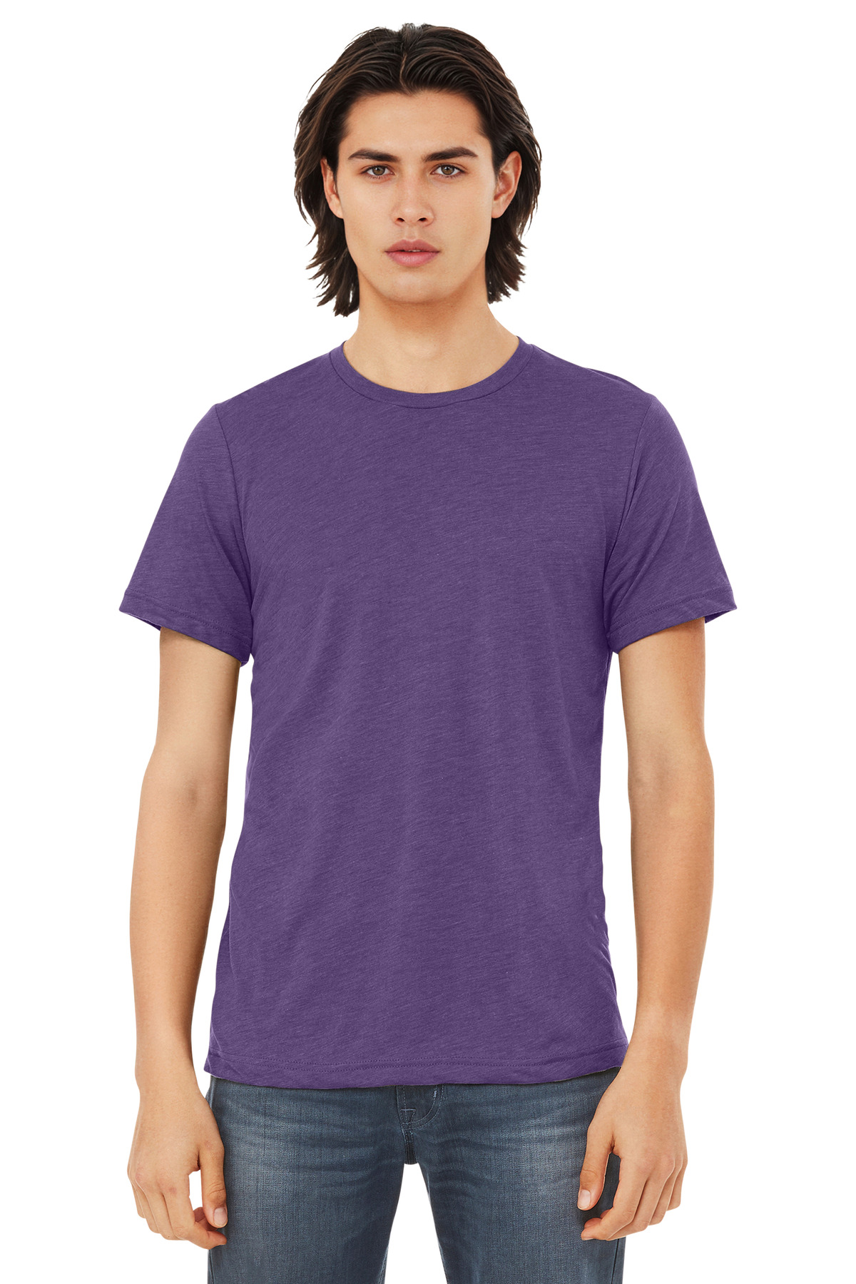 Bella + Canvas 3413 — Purple Triblend front